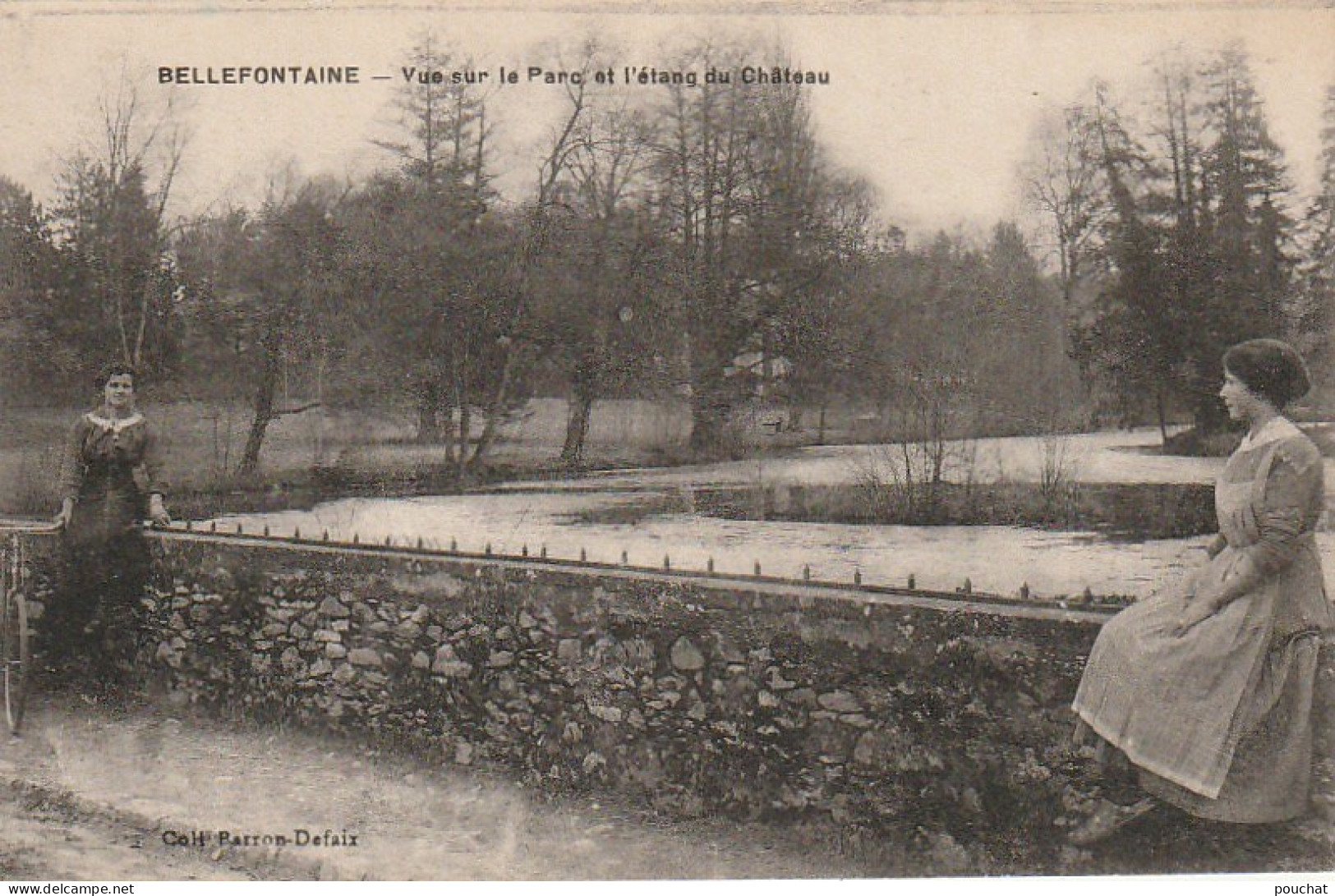 Z++ 28-(95) BELLEFONTAINE - VUE SUR LE PARC ET L' ETANG DU CHATEAU - ANIMATION - PHOT. EDIT. LAROCHE , LIVRY GARGAN - Other & Unclassified