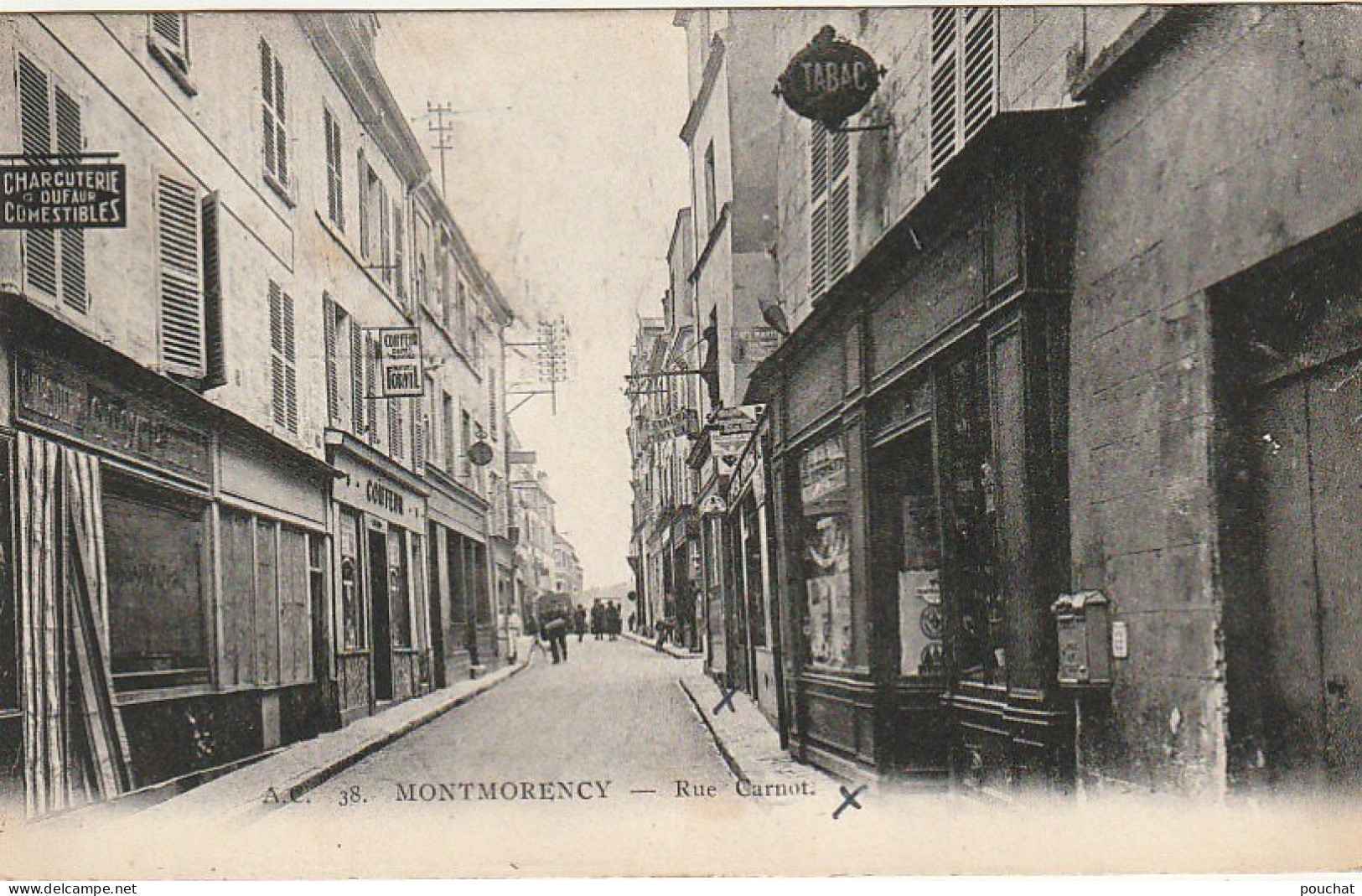 Z++ 28-(95) MONTMORENCY - RUE CARNOT - COMMERCES - 2 SCANS - Montmorency
