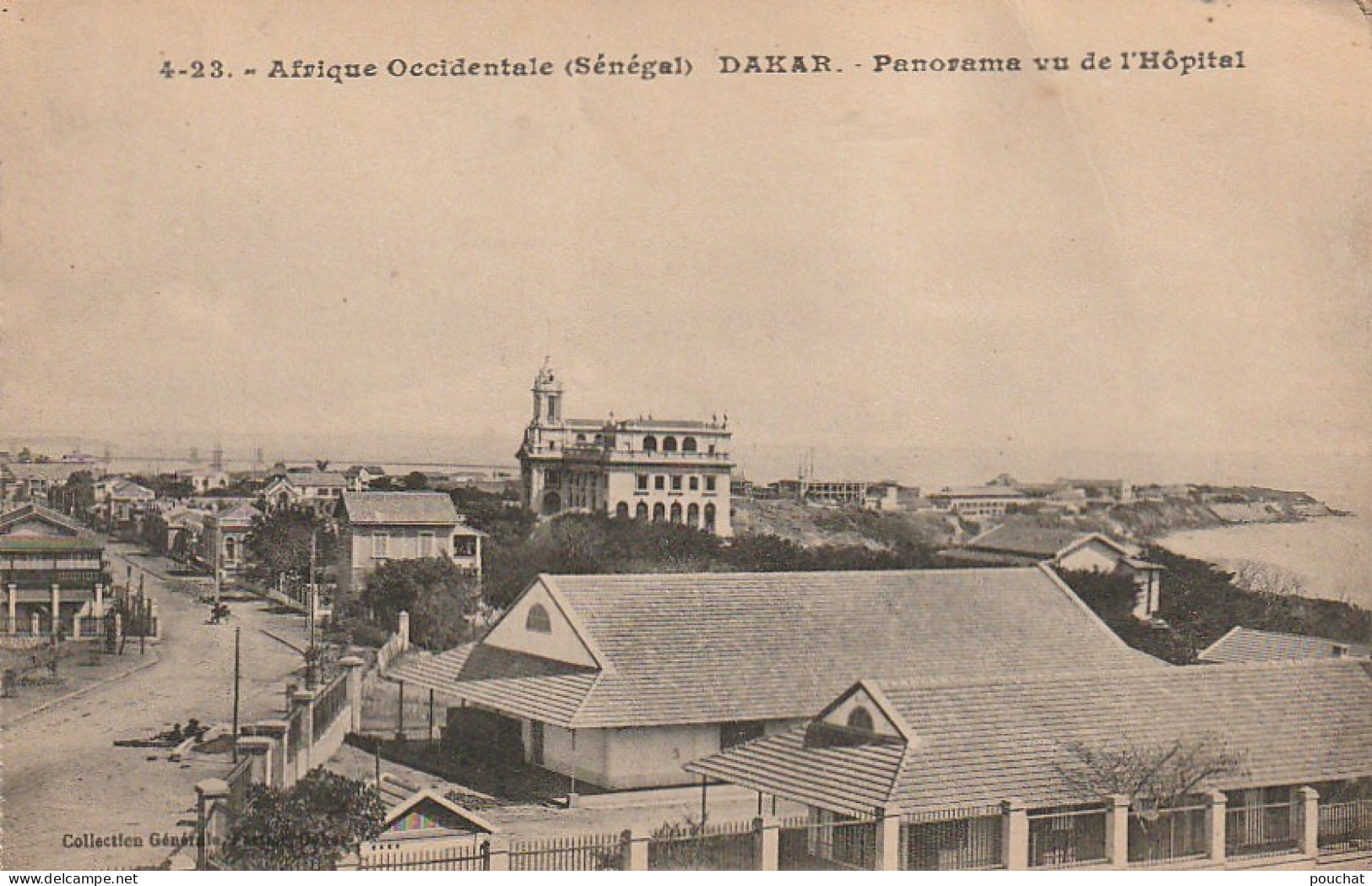 Z++ 30- DAKAR ( SENEGAL ) - PANORAMA VU DE L' HOPITAL  - 2 SCANS - Senegal