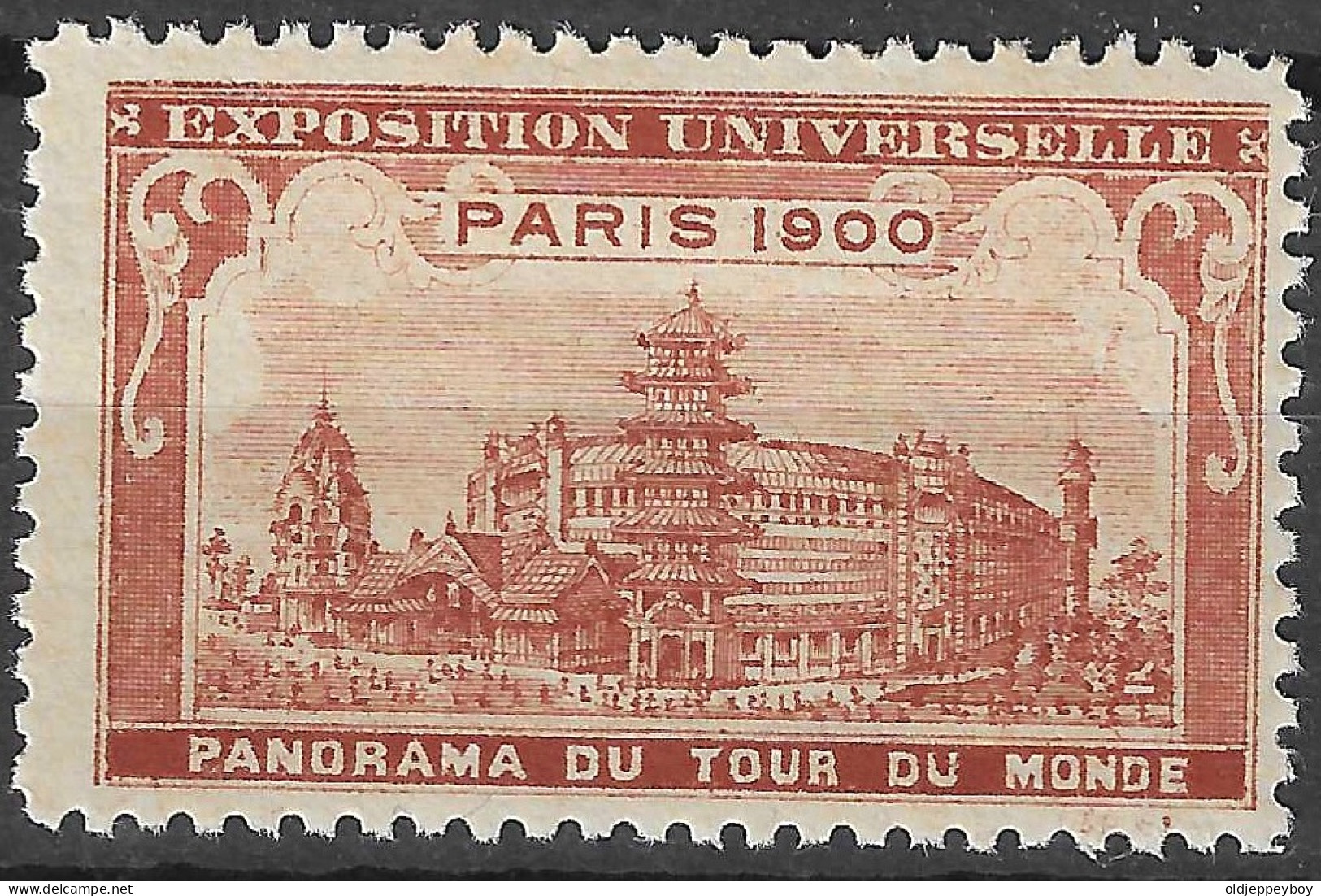 FRANCE ERINOPHILIE FAIR EXPOSITION UNIVERSELLE 1900 PARIS PANORAMA DU TOUR DU MONDE  Vignette CINDERELLA MNH** - 1900 – Paris (France)