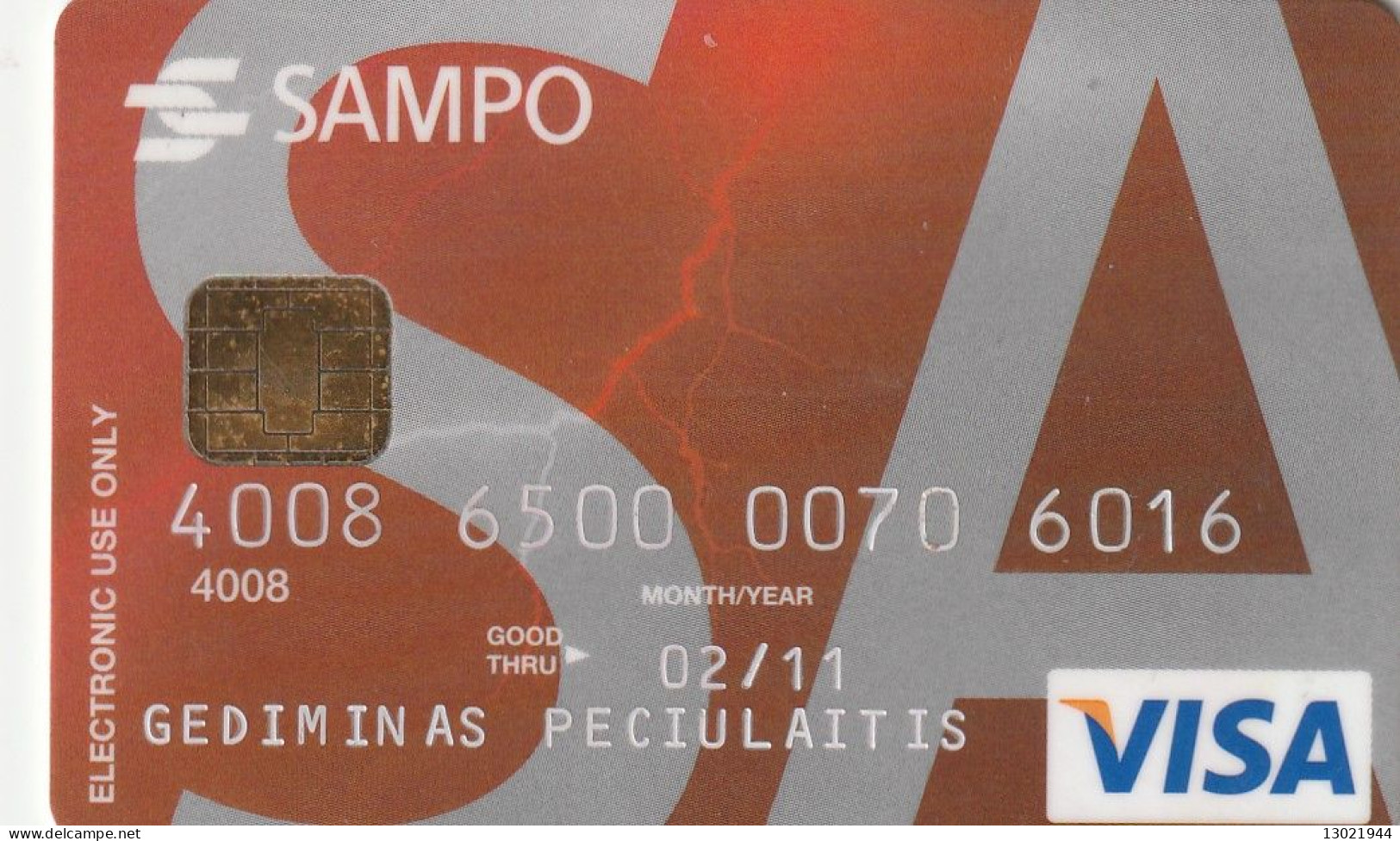 N. 4 LITUANIA BANK  CARDS - POSSIBLE SALE OF SINGLE CARDS - Tarjetas De Crédito (caducidad Min 10 Años)