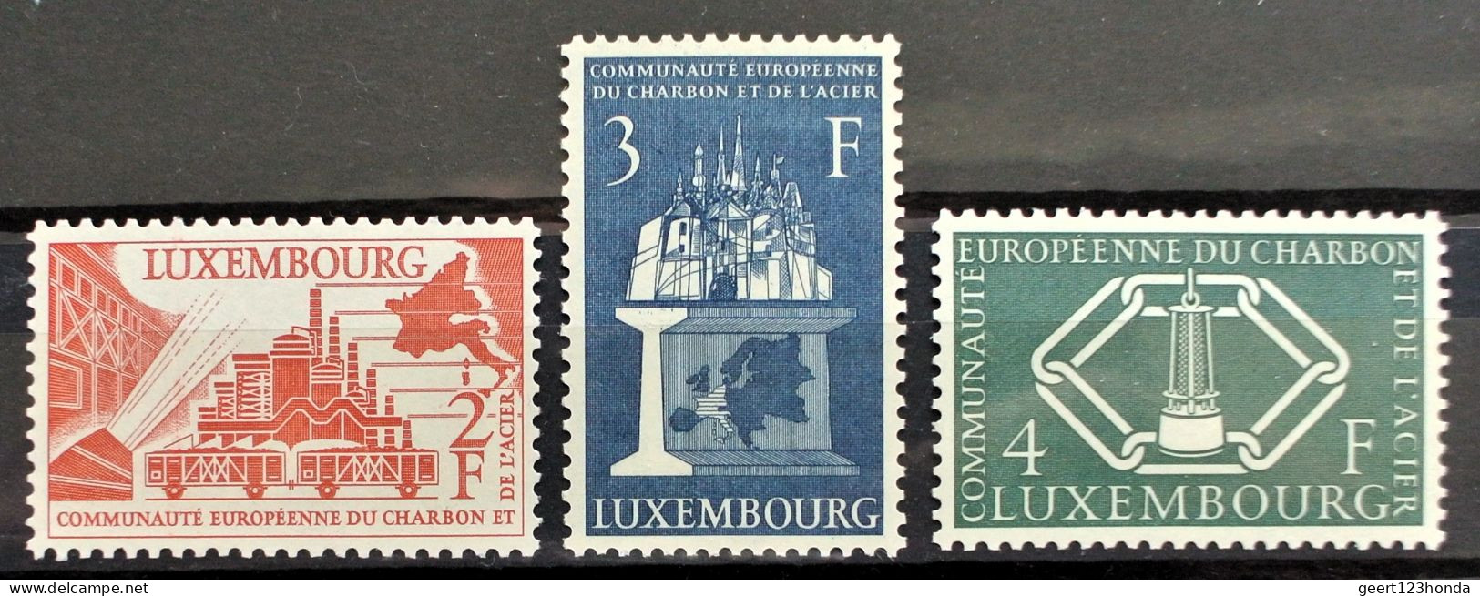 LUXEMBURG 1956 " EUROPA MITLAUFER" Michelnr 552/554 Sehr Schon Postfrisch € 70,00 - Ungebraucht