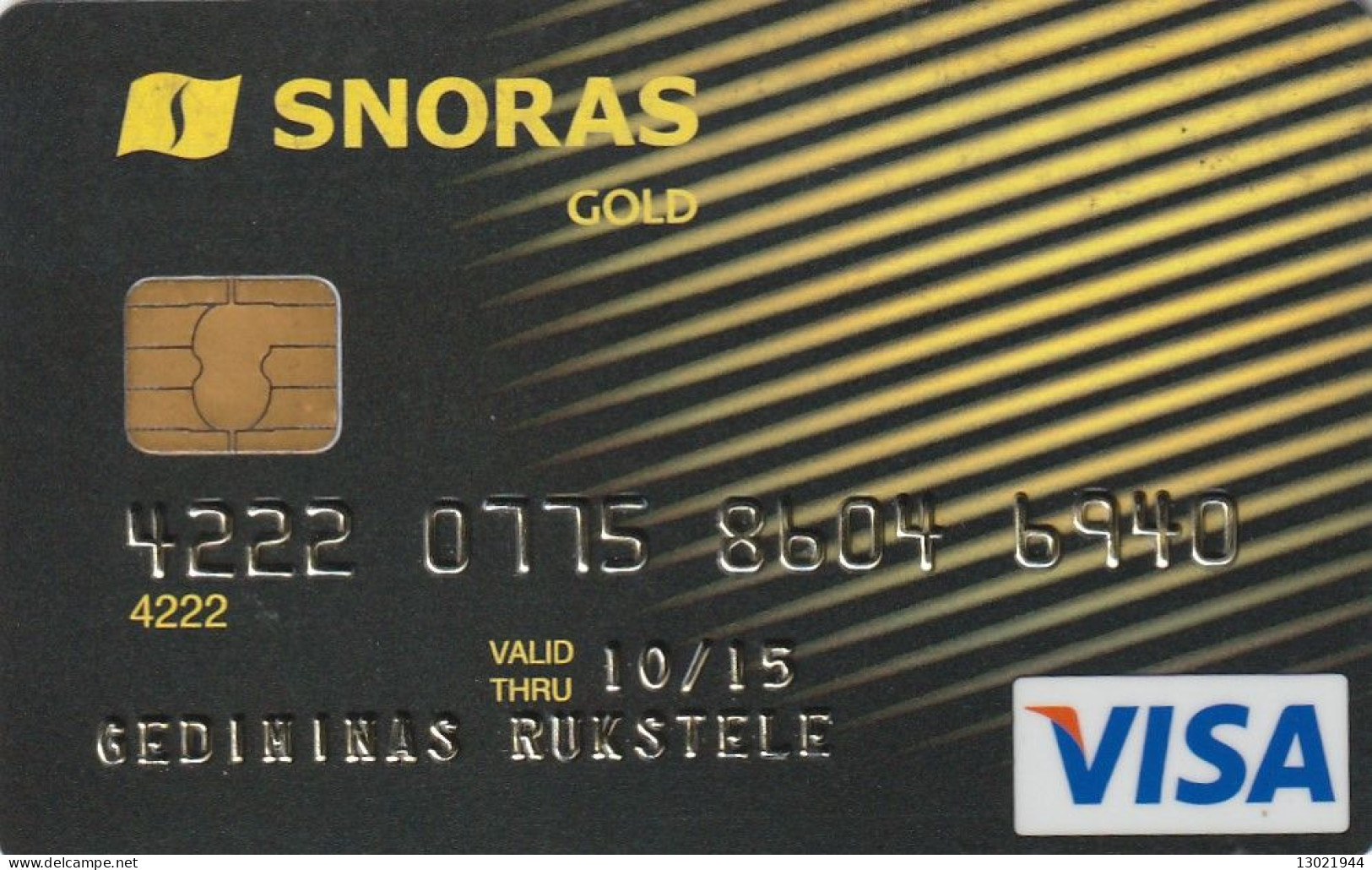 3 LITUANIA BANK  CARDS - POSSIBLE SALE OF SINGLE CARDS - Krediet Kaarten (vervaldatum Min. 10 Jaar)