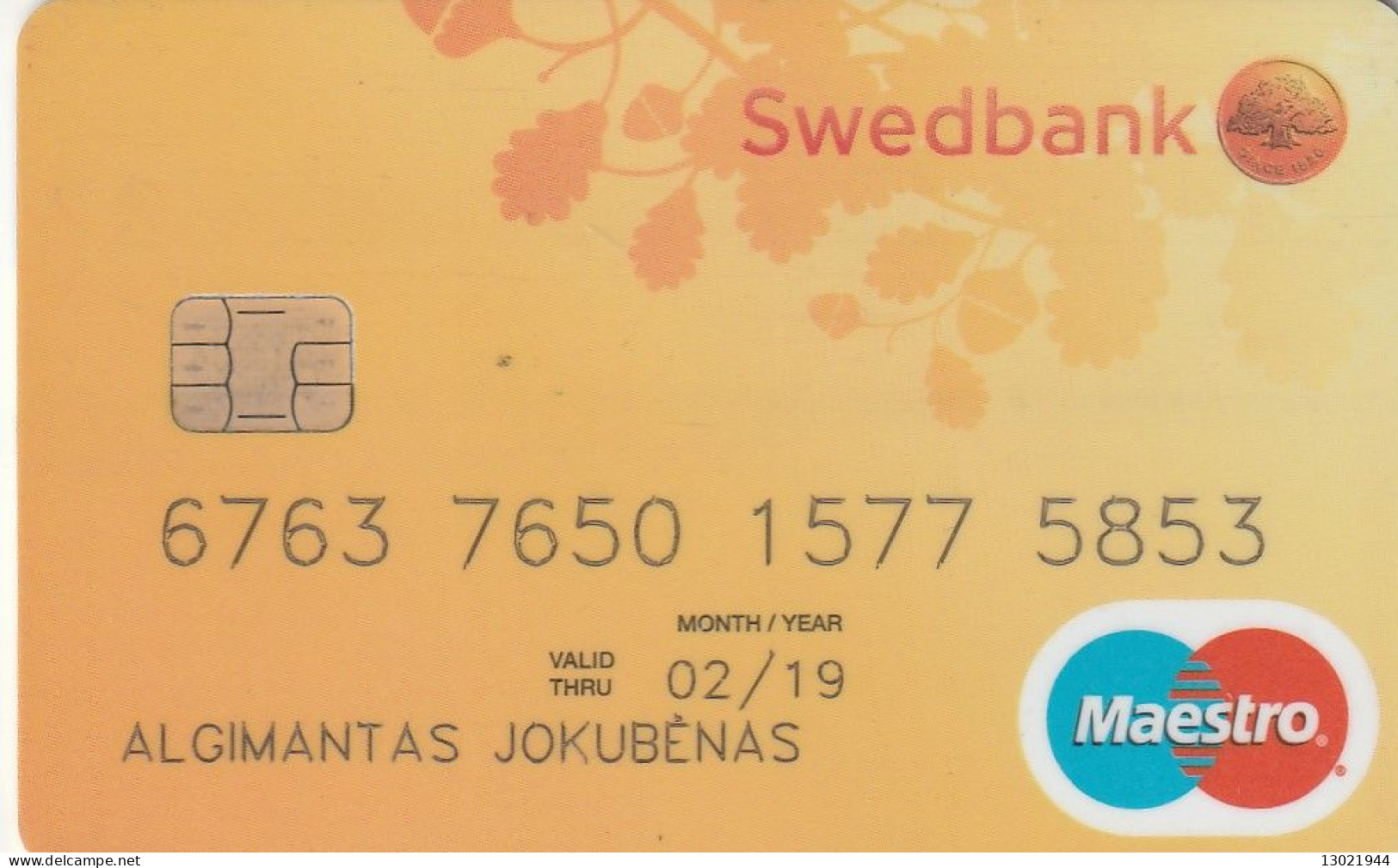 3 LITUANIA BANK  CARDS - POSSIBLE SALE OF SINGLE CARDS - Carte Di Credito (scadenza Min. 10 Anni)