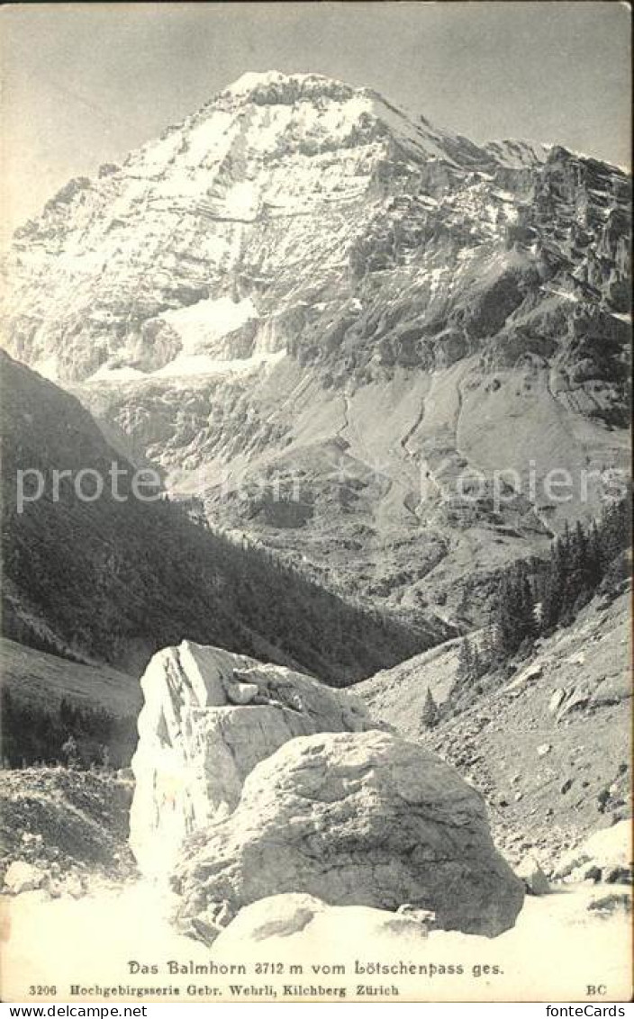 12011874 Balmhorn Vom Loetschenpass Gesehen Gebirgspanorama Balmhorn - Sonstige & Ohne Zuordnung