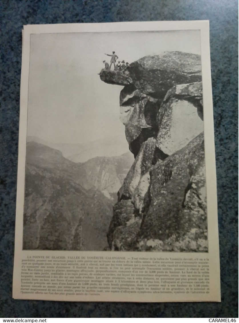 AFFICHE  - PHOTOGRAPHIQUE    -  LA POINTE DU GLACIER  - VALLEE DU YOSEMITE , CALIFORNIE - Posters