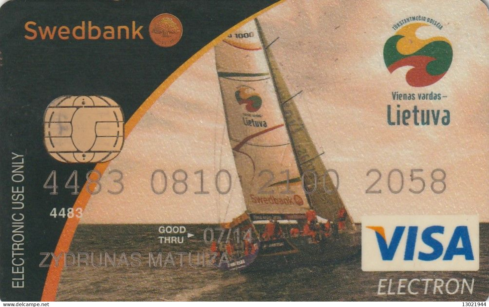 4  LITUANIA BANK CARDS - POSSIBLE SALE OF SINGLE CARDS - Credit Cards (Exp. Date Min. 10 Years)