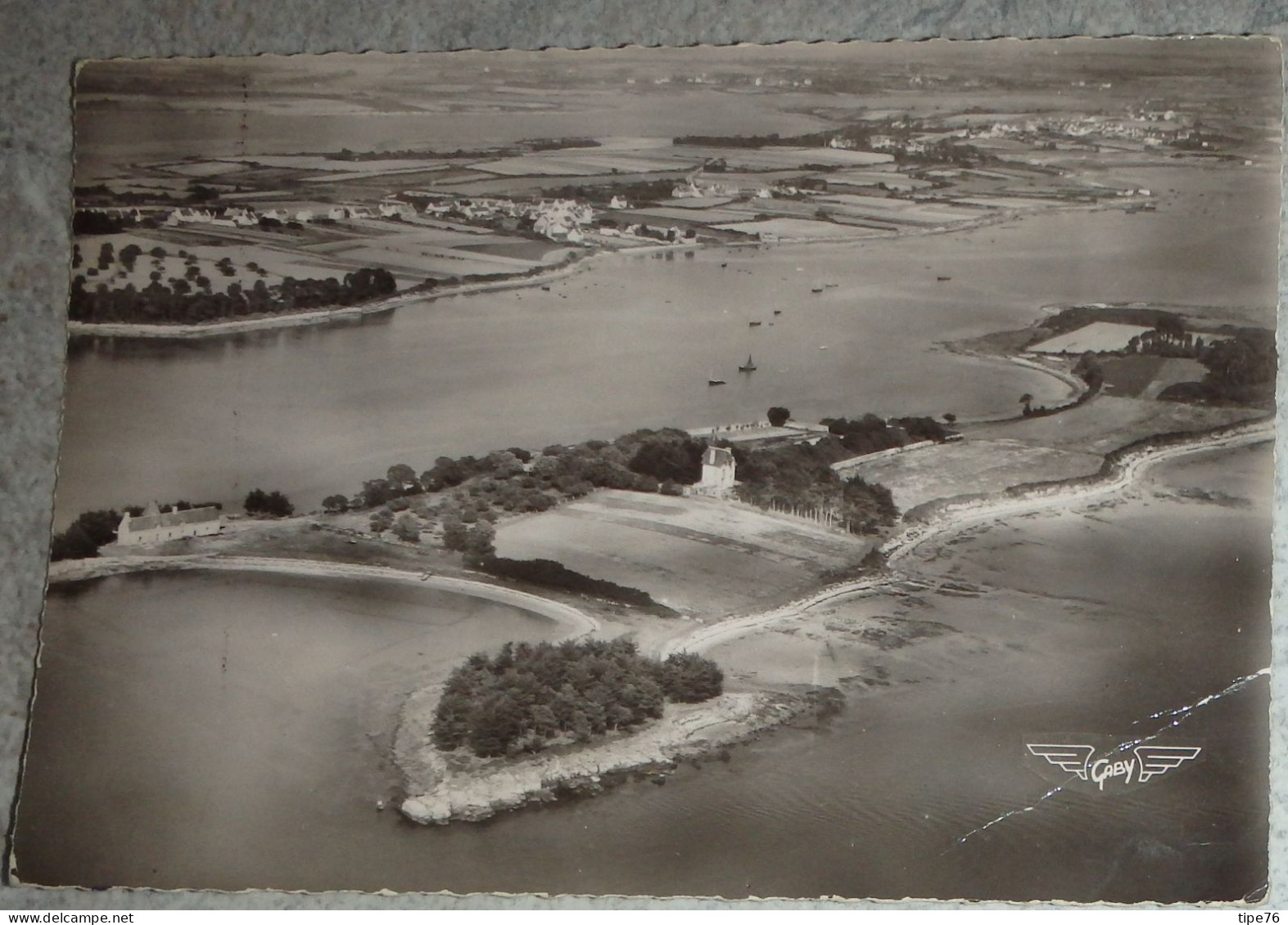 56 Morbihan CPSM Ile Boedic Face à Conleau  La France Vue Du Ciel  1954 - Sonstige & Ohne Zuordnung