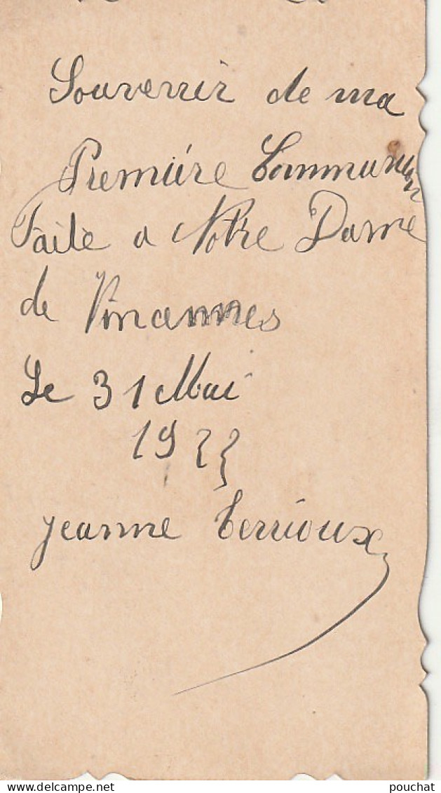 Z+ Nw 31-(94) LOT DE 4 IMAGES PIEUSES SOUVENIR DE 1 Re COMMUNION ( 31 MAI 1922 ) A NOTRE DAME DE VINCENNES - Andachtsbilder