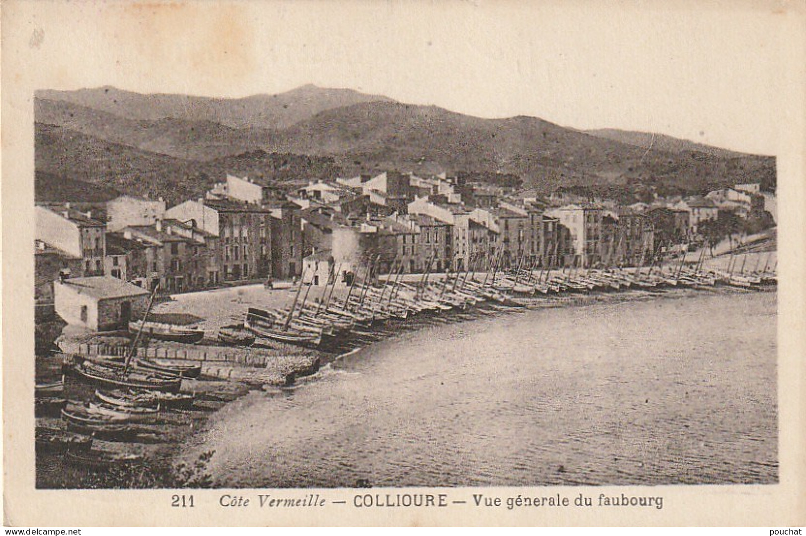 Z+ Nw 32-(66) COLLIOURE - VUE GENERALE DU FAUBOURG - 2 SCANS - Collioure