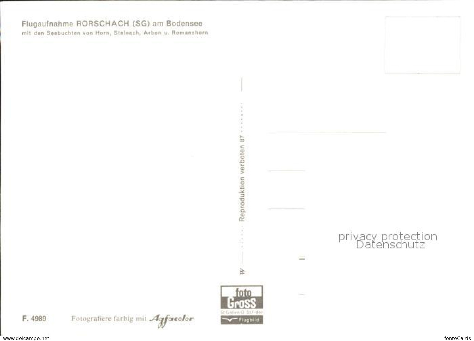 12011640 Rorschach Bodensee Fliegeraufnahme Mit Horn Steinach Arbon Romanshorn R - Sonstige & Ohne Zuordnung