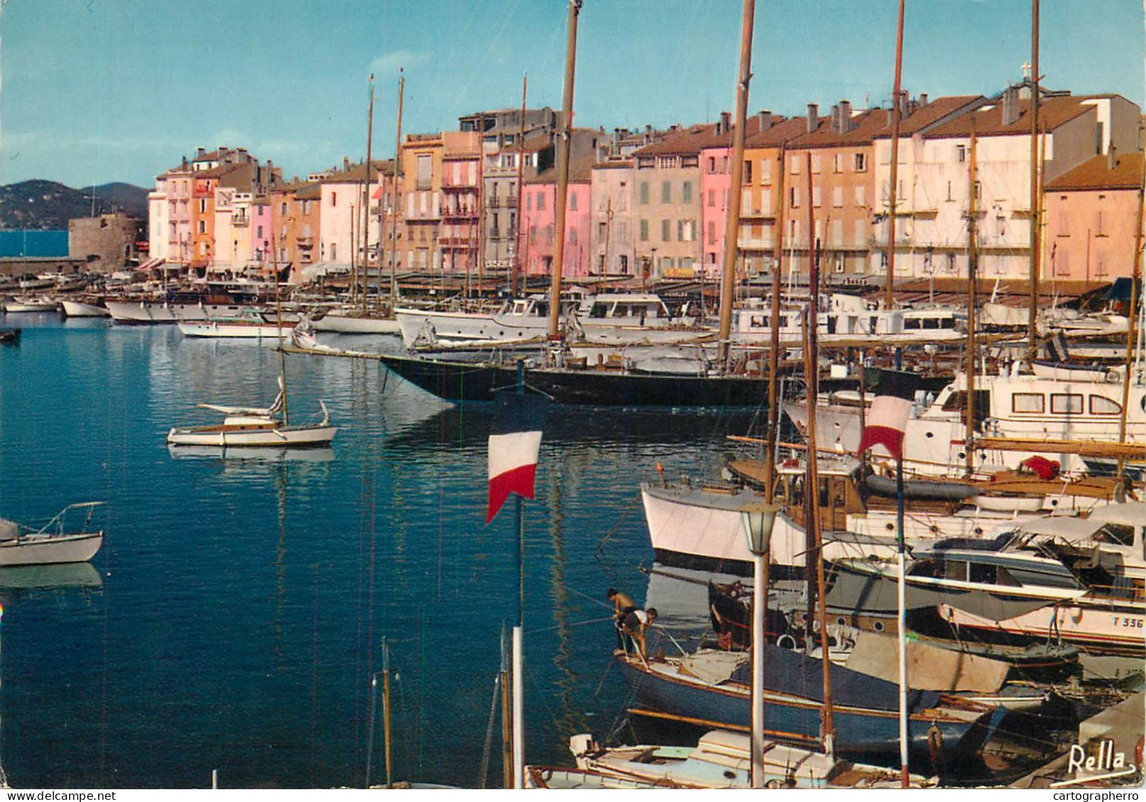 Navigation Sailing Vessels & Boats Themed Postcard Saint Tropez Var Cote Des Maures - Velieri