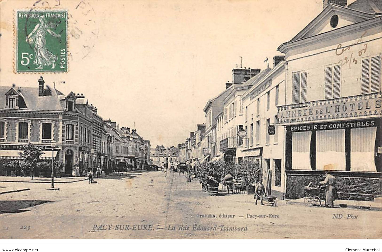 PACY SUR EURE - La Rue Edouard Isambard - Très Bon état - Pacy-sur-Eure