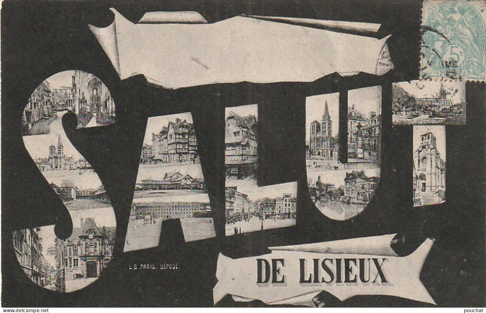 Z+ Nw 35-(14) SALUT DE LISIEUX - CARTE FANTAISIE LETTRES MULTIVUES - Gruss Aus.../ Grüsse Aus...