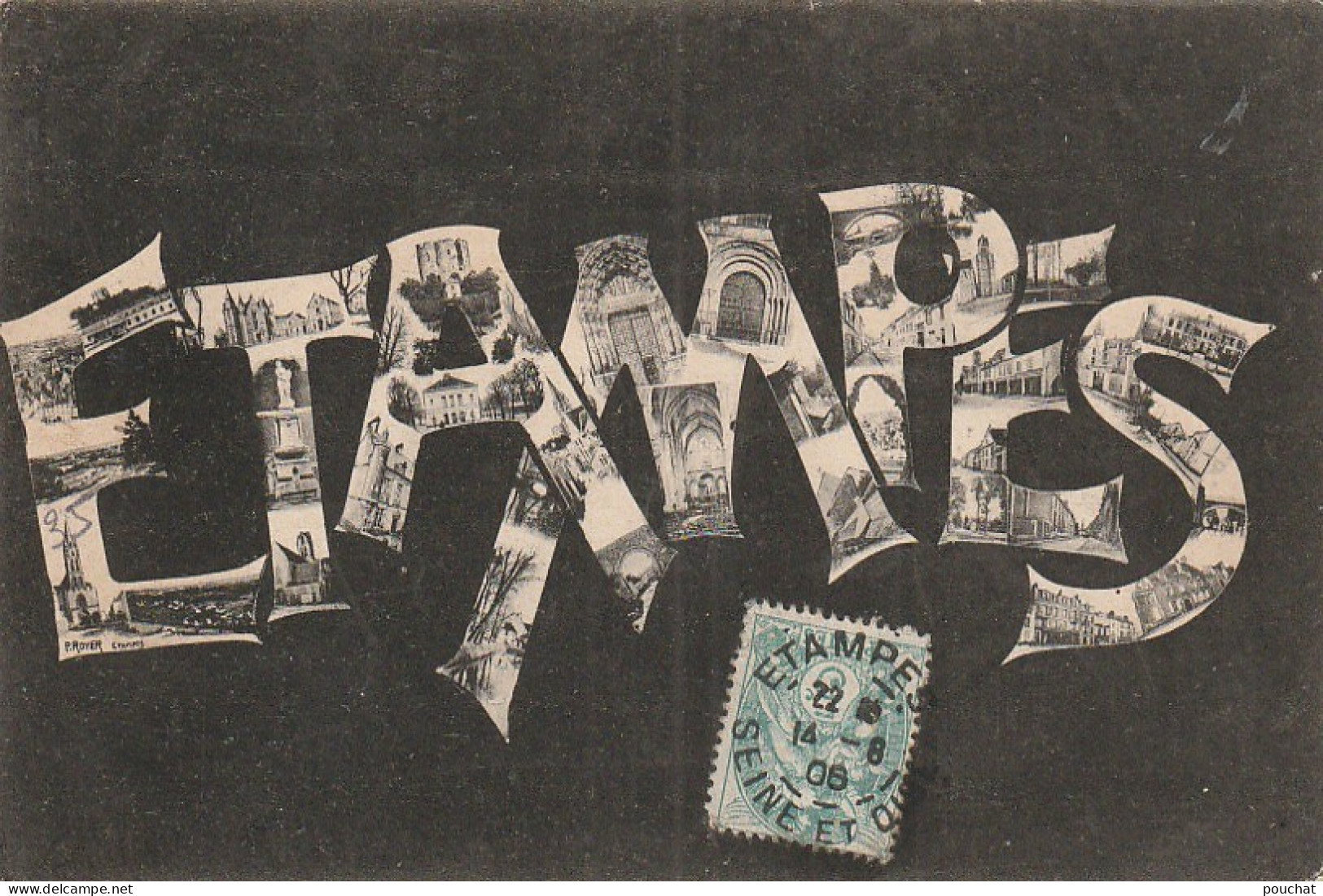 Z+ Nw 35-(91) ETAMPES - CARTE  LETTRES MULTIVUES - Greetings From...