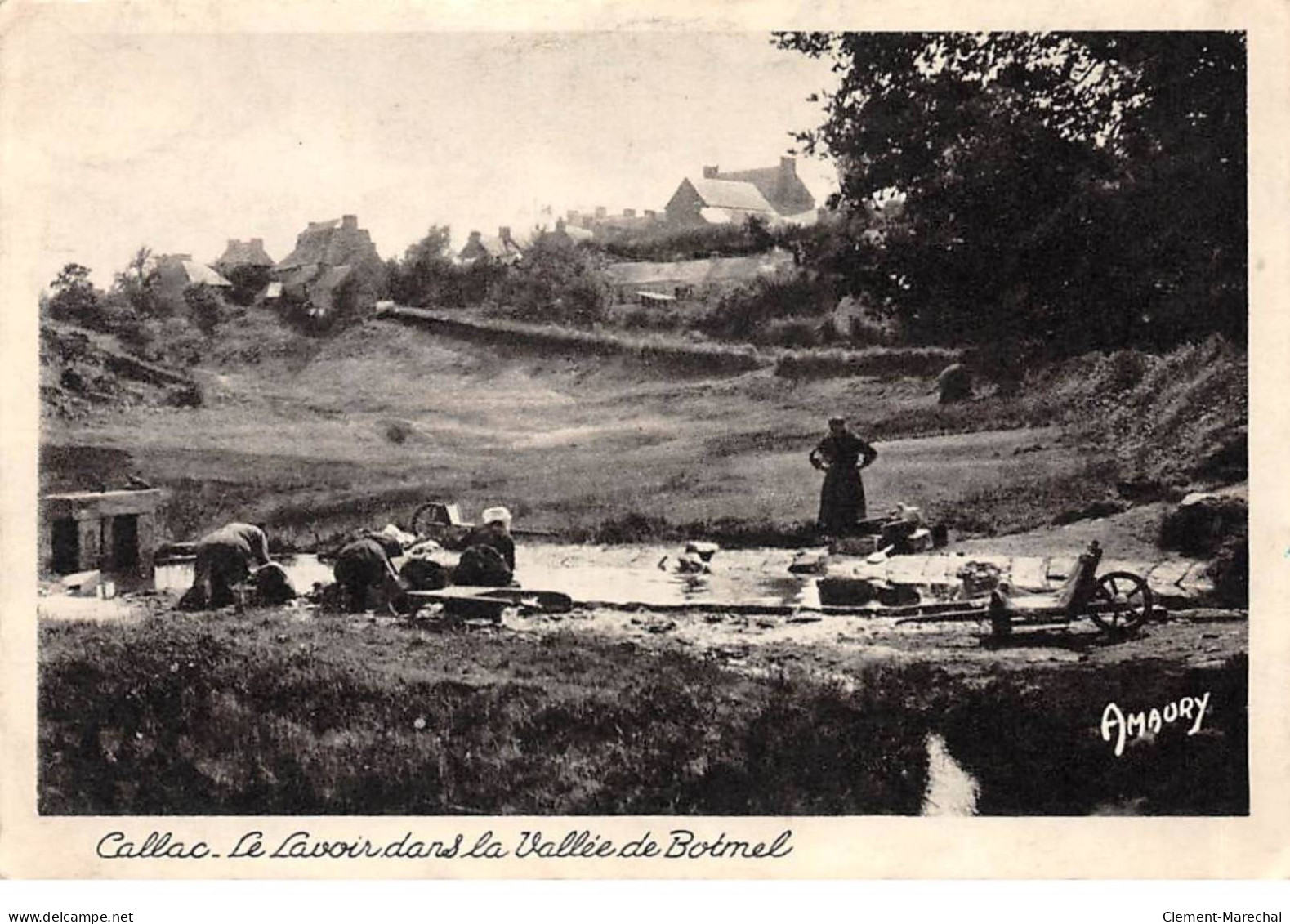 CALLAC - La Lavoir Dans La Vallée De Botmel - Très Bon état - Callac