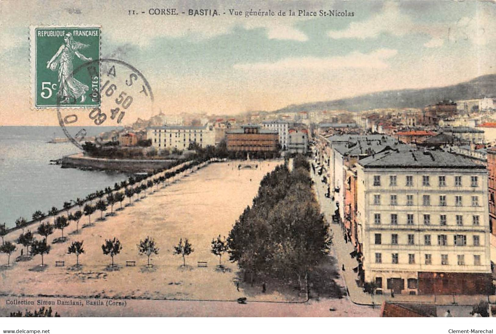 BASTIA - Vue Générale De La Place Saint Nicolas - Très Bon état - Bastia