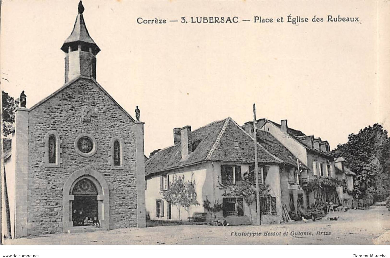 LUBERSAC - Place Et Eglise Des Rubeaux - Très Bon état - Other & Unclassified