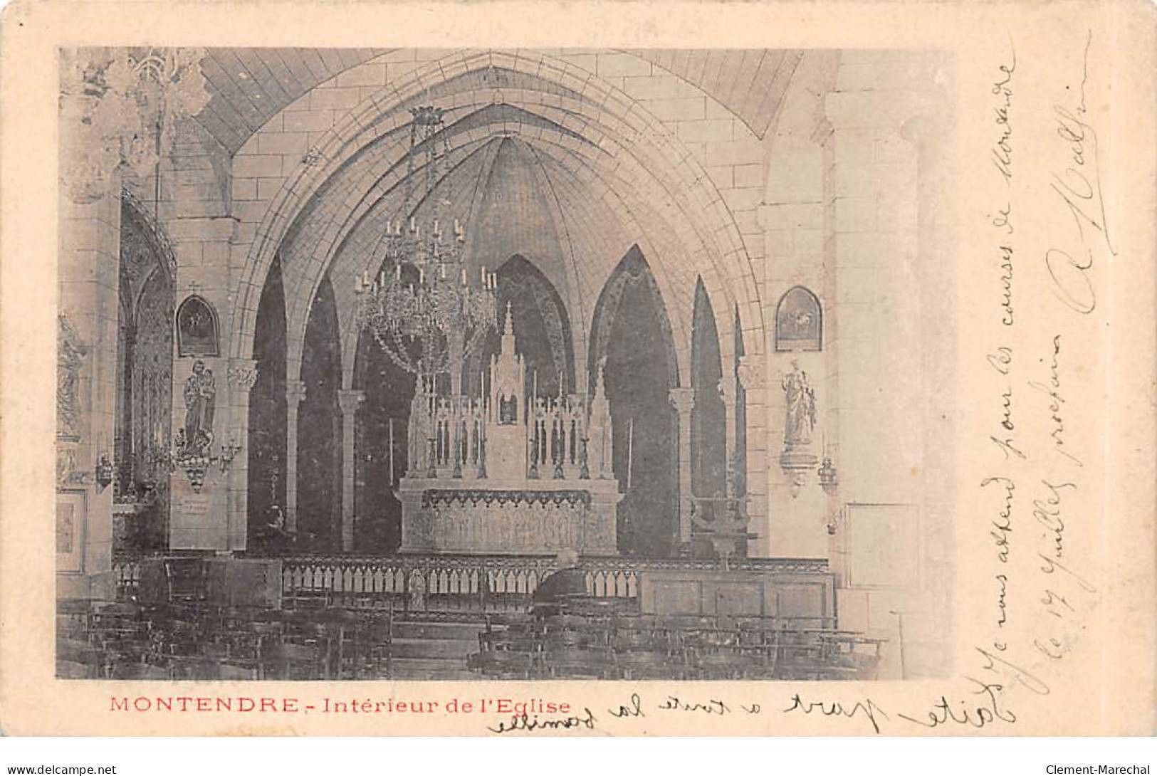 MONTENDRE - Intérieur De L'Eglise - Très Bon état - Montendre