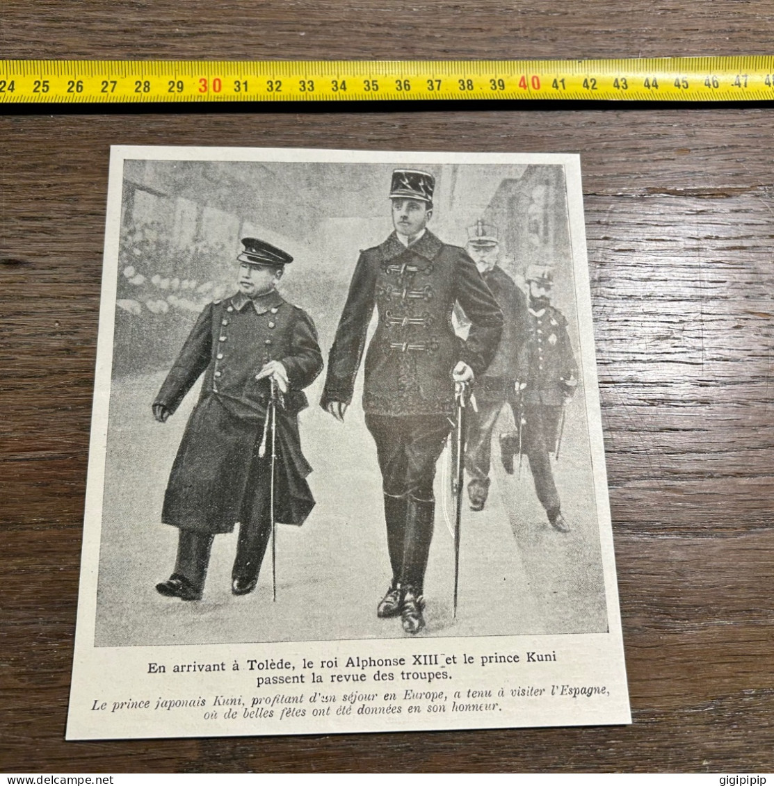 1908 PATI Arrivant à Tolède, Le Roi Alphonse XIII'et Le Prince Kuni Passent La Revue Des Troupes. - Sammlungen