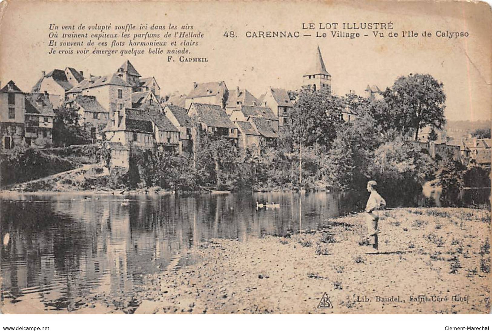 CARENNAC - Le Village - Vue De L'Ile De Calypso - état - Autres & Non Classés