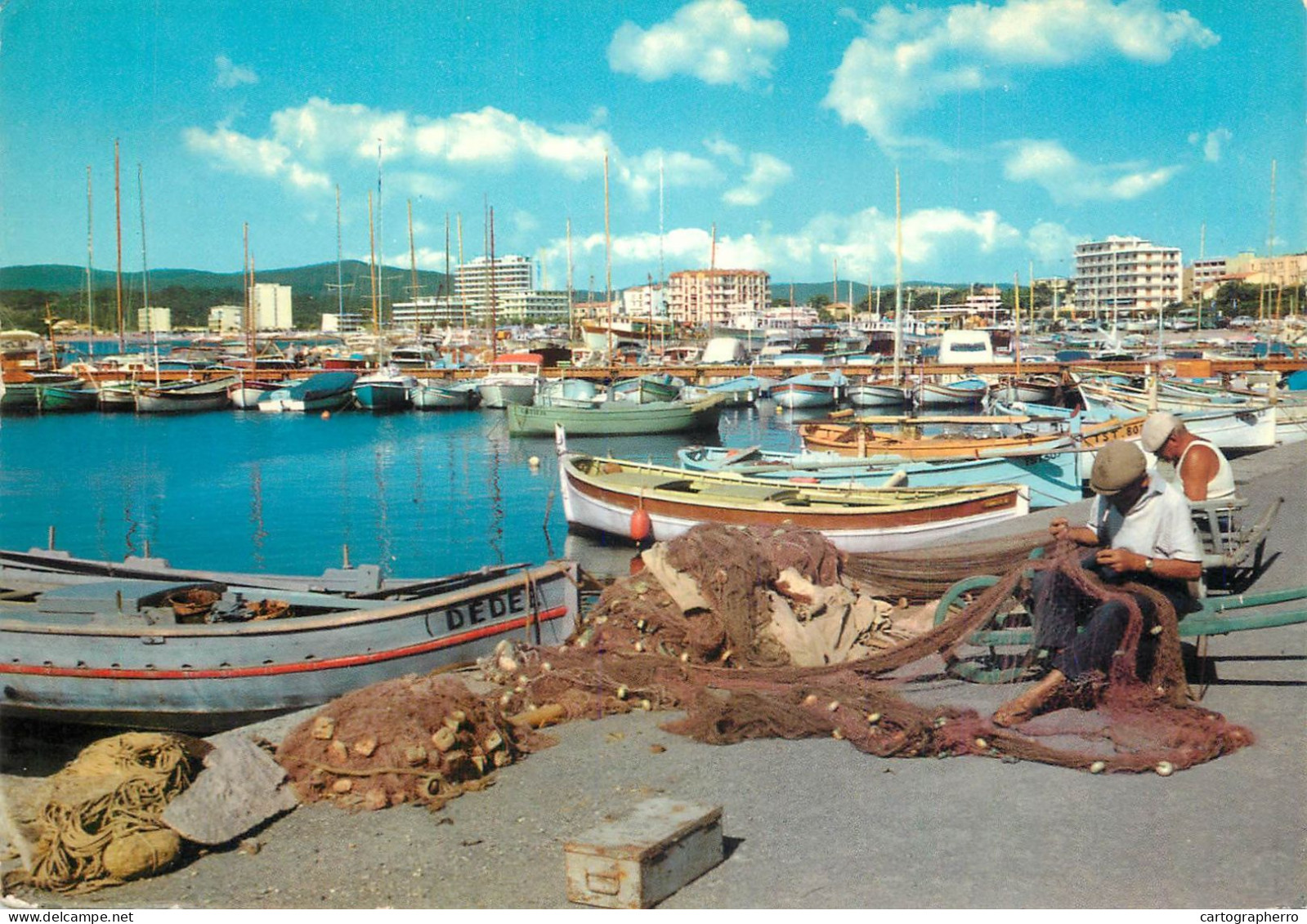 Navigation Sailing Vessels & Boats Themed Postcard Var Le Lavandou Harbour - Voiliers