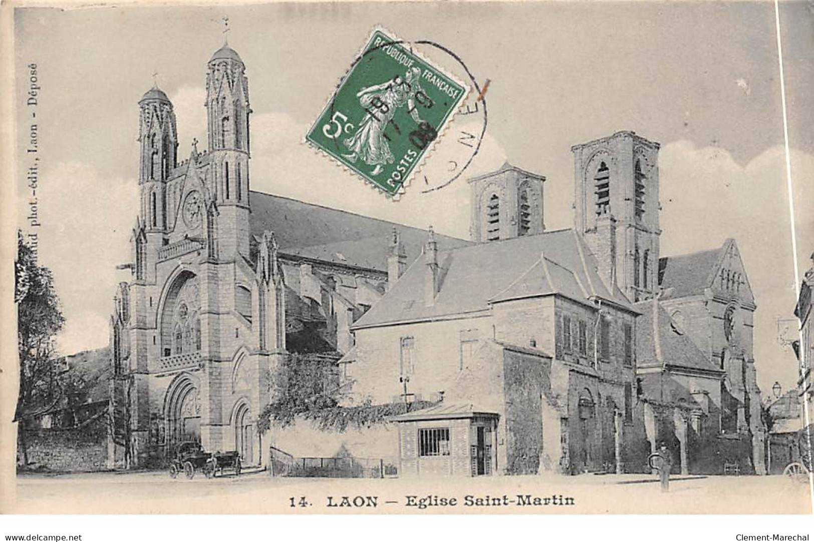 LAON - Eglise Saint Martin - Très Bon état - Laon