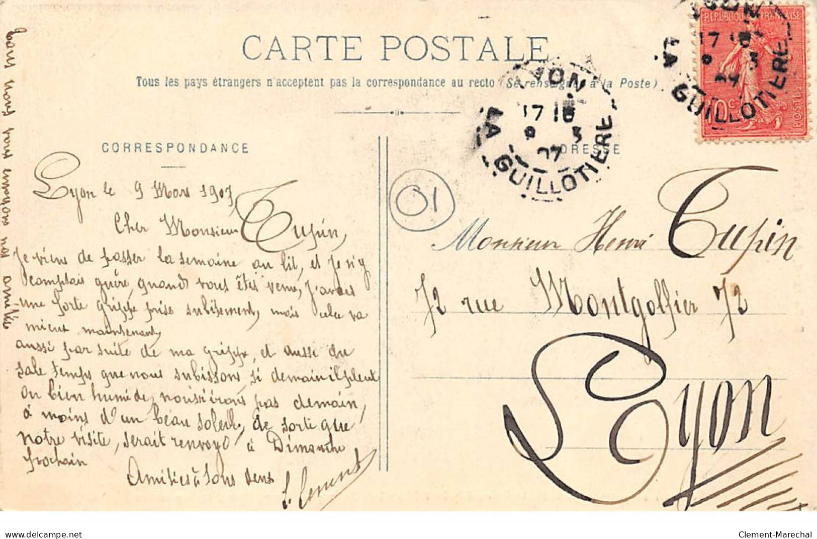 Souvenir Du Passage De S. M. La Reine D'Italie à L'Hôtel De L'Europe à BOURG - 27 Septembre 1906 - Très Bon état - Other & Unclassified