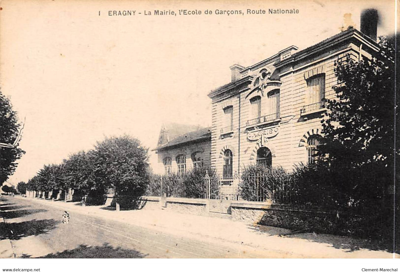 ERAGNY - La Mairie - L'Ecole Des Garçons - Route Nationale - Très Bon état - Eragny