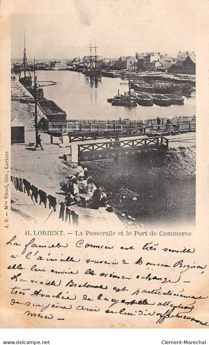 LORIENT - La Passerelle Et Le Port De Commerce - Très Bon état - Lorient