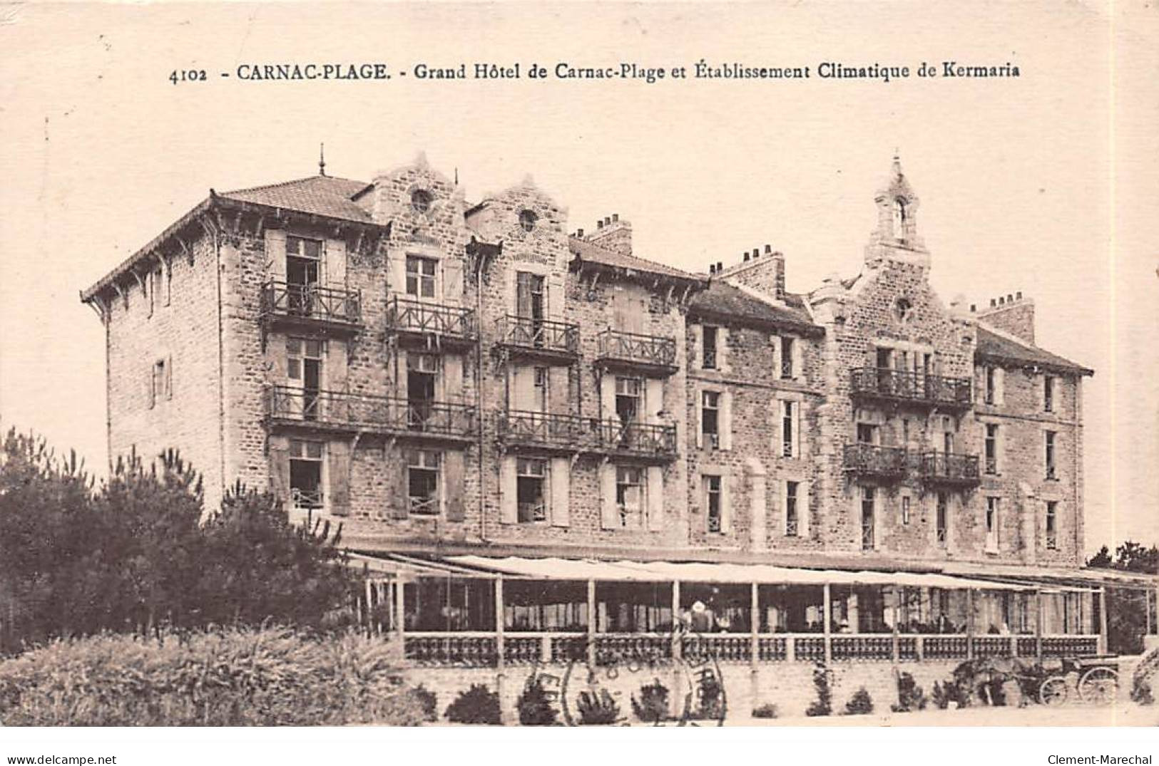 CARNAC PLAGE - Grand Hôtel De Carnac Plage Et Etablissement Climatique De Kermaria - Très Bon état - Carnac