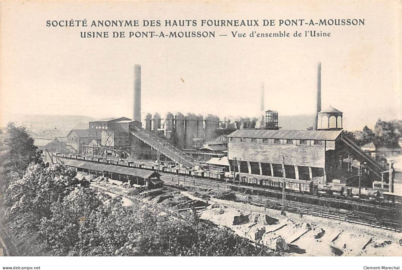 Société Anonyme Des Hauts Fourneaux De PONT A MOUSSON - Vue D'ensemble De L'Usine - Très Bon état - Pont A Mousson