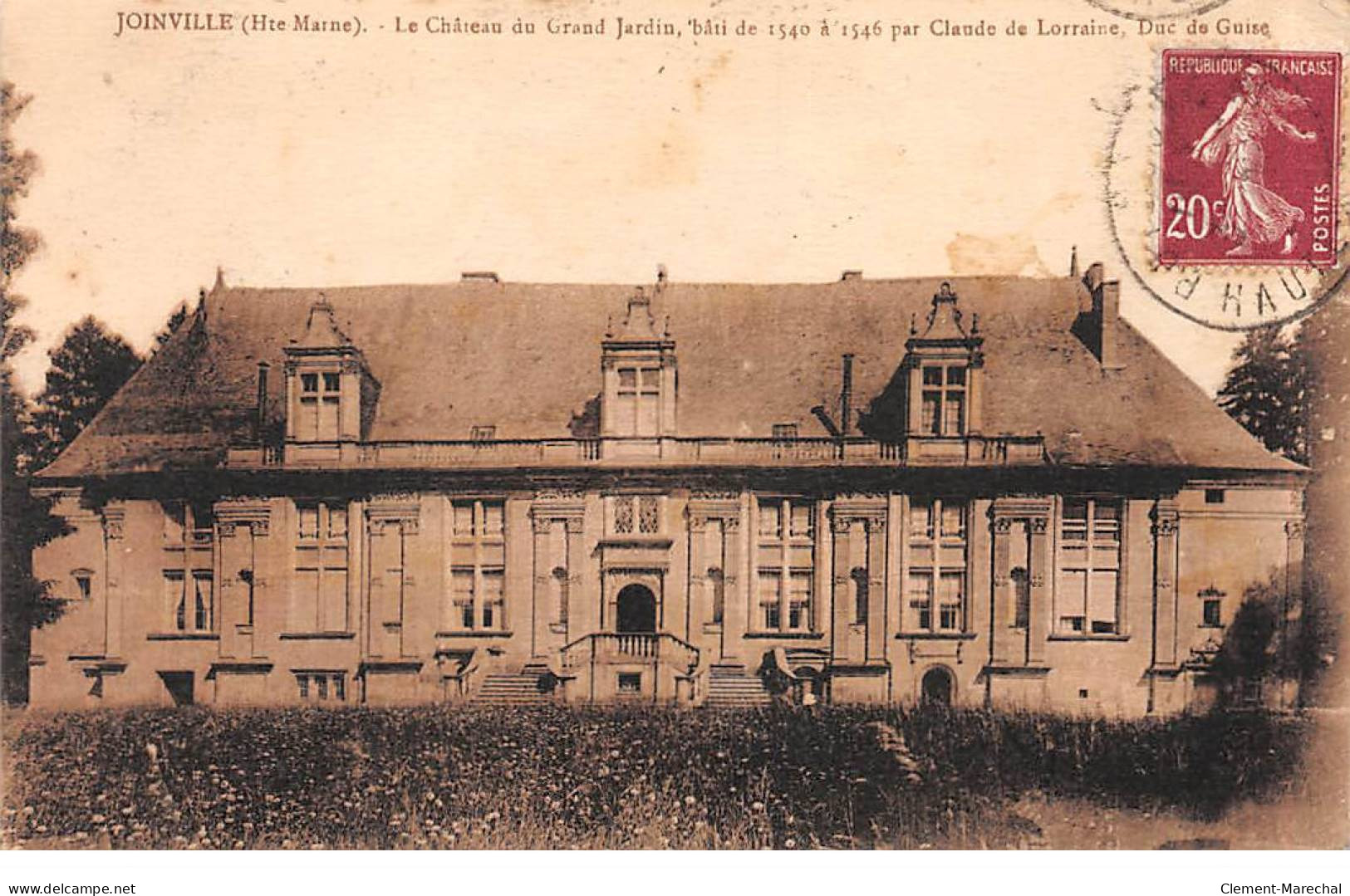 JOINVILLE - Le Château Du Grand Jardin - Très Bon état - Joinville