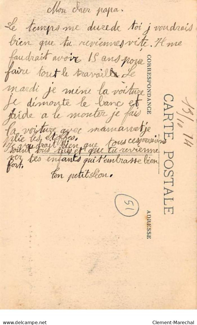 Campagne 1914 - Bataille De La Marne - Marais De SAINT GOND - Réserve De Cavalerie - Très Bon état - Andere & Zonder Classificatie