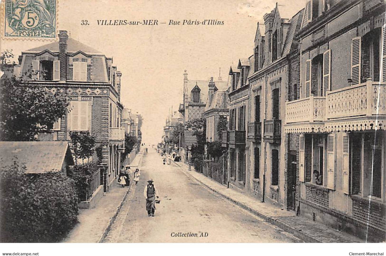 VILLERS SUR MER - Rue Paris D'Illins - Très Bon état - Villers Sur Mer