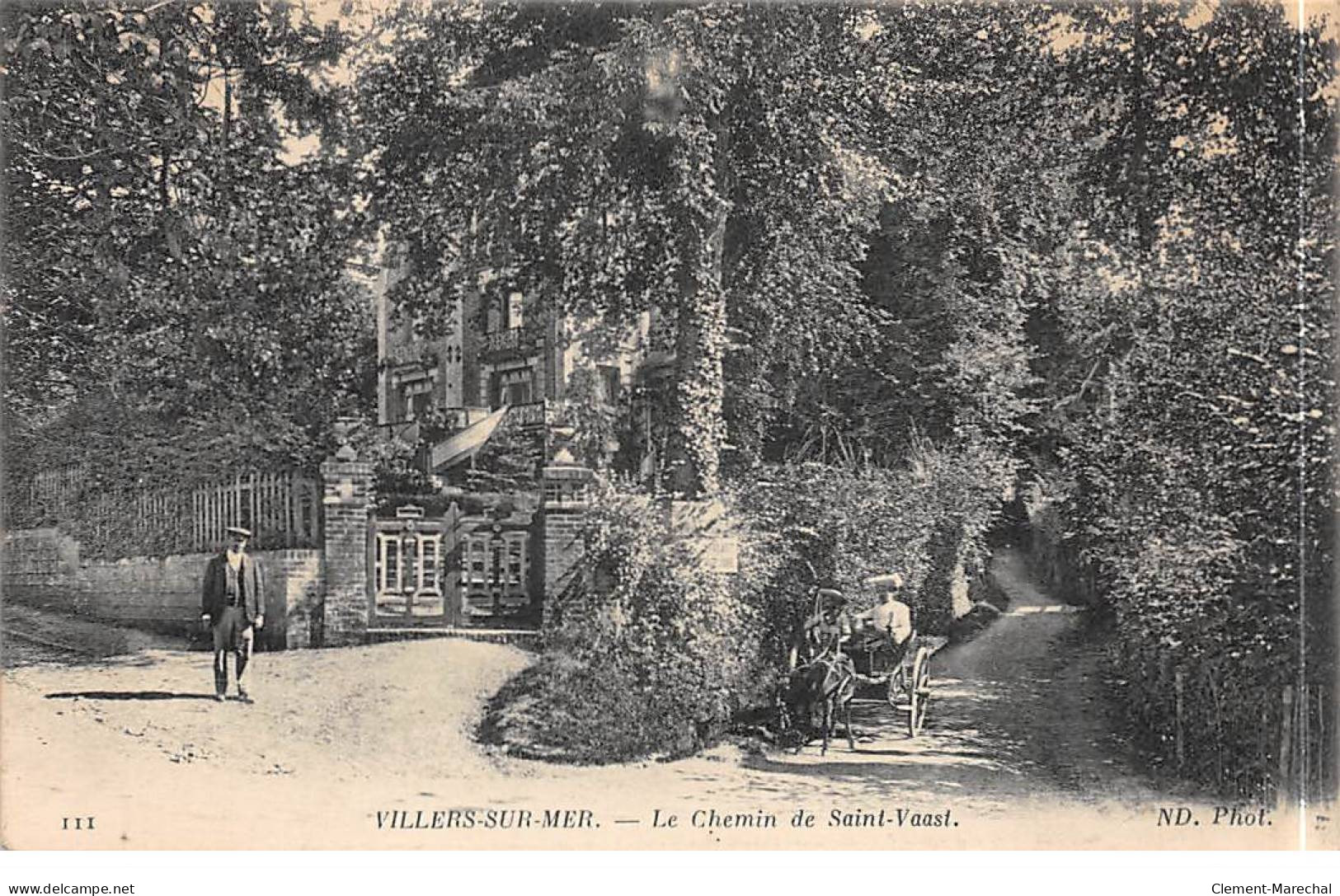 VILLERS SUR MER - Le Chemin De Saint Vaast - Très Bon état - Villers Sur Mer