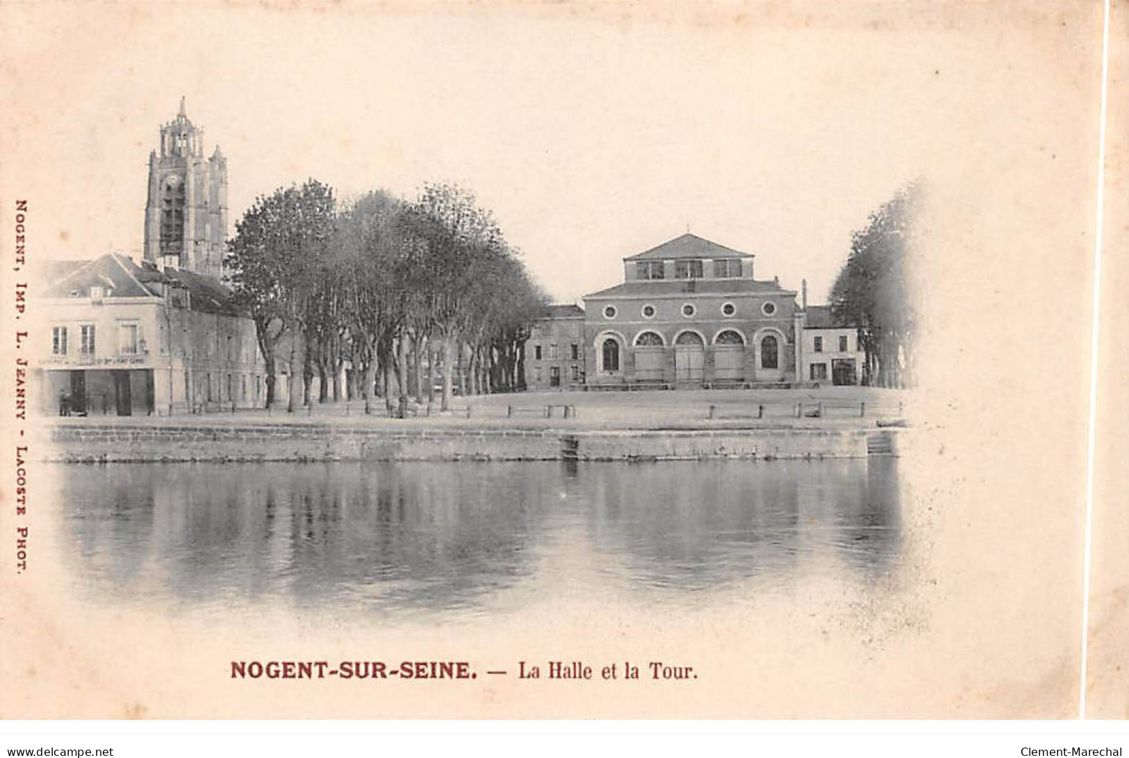NOGENT SUR SEINE - La Halle Et La Tour - état - Nogent-sur-Seine