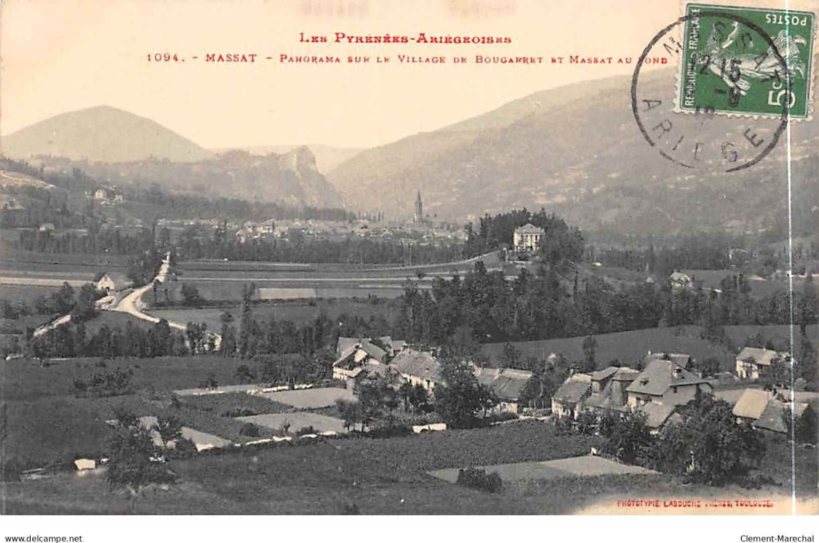 MASSAT - Panorama Sur Le Village De Bougarret Et Massat - Très Bon état - Other & Unclassified