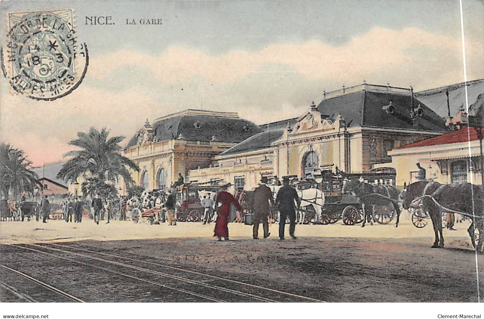 NICE - La Gare - Très Bon état - Transport Ferroviaire - Gare