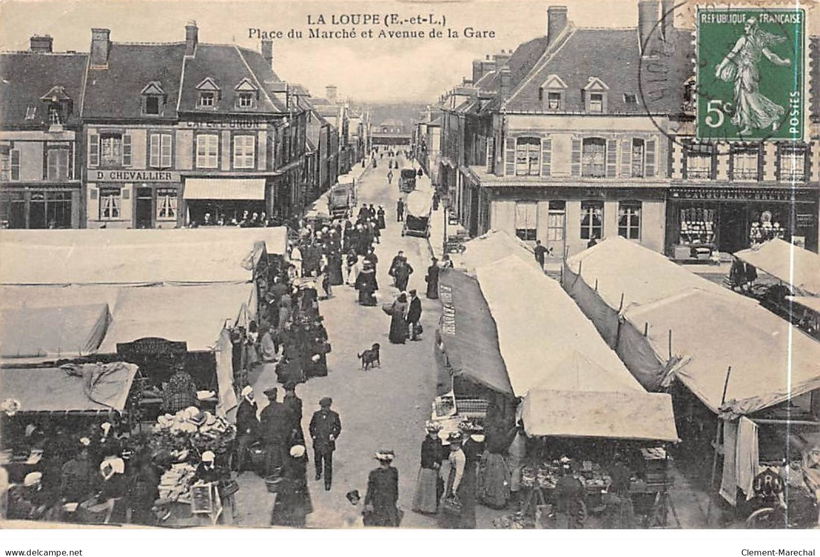 LA LOUPE - Place Du Marché Et Avenue De La Gare - Très Bon état - La Loupe
