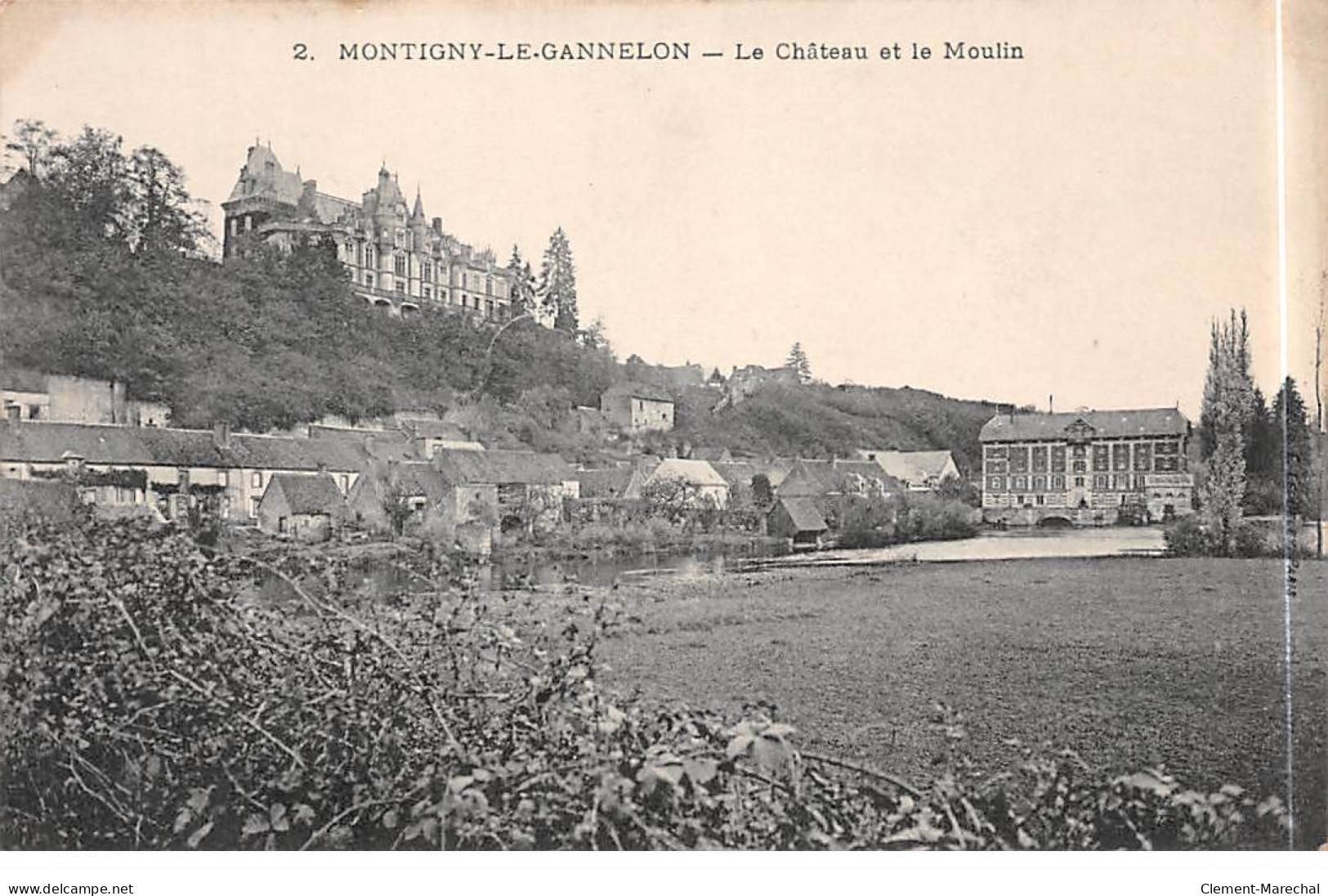 MONTIGNY LE GANNELON - Le Château Et Le Moulin - Très Bon état - Montigny-le-Gannelon