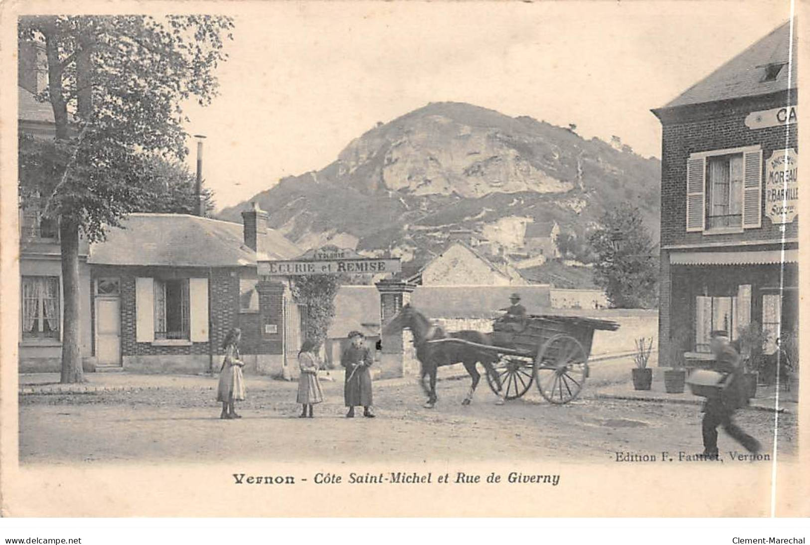 VERNON - Côte Saint Michel Et Rue De Giverny - Très Bon état - Vernon