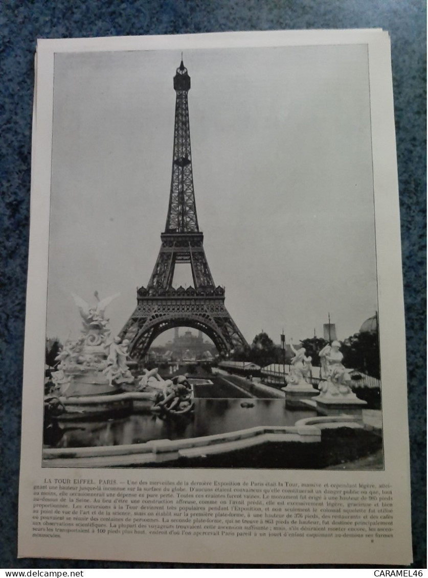 AFFICHE  - PHOTOGRAPHIQUE    -  LA  TOUR  EIFFEL  , PARIS - Plakate