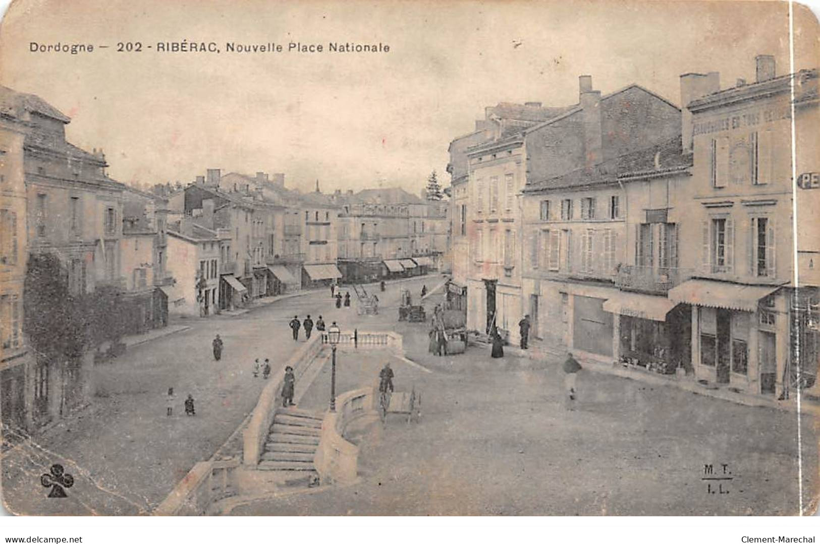 RIBERAC - Nouvelle Place Nationale - état - Riberac