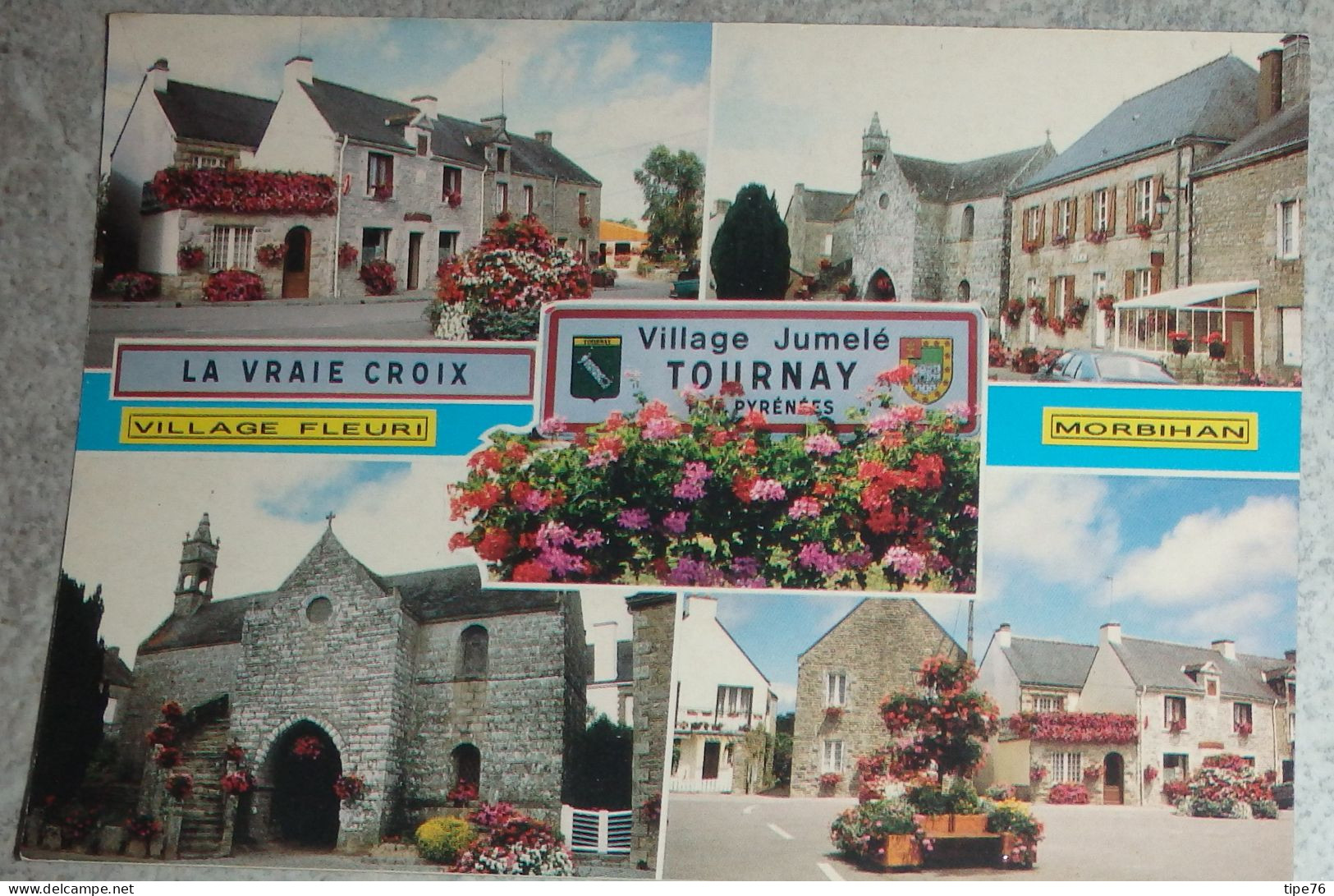 56 Morbihan CPM La Vraie Croix Multivues   Village Jumelé Tournay Hautes Pyrénées - Sonstige & Ohne Zuordnung