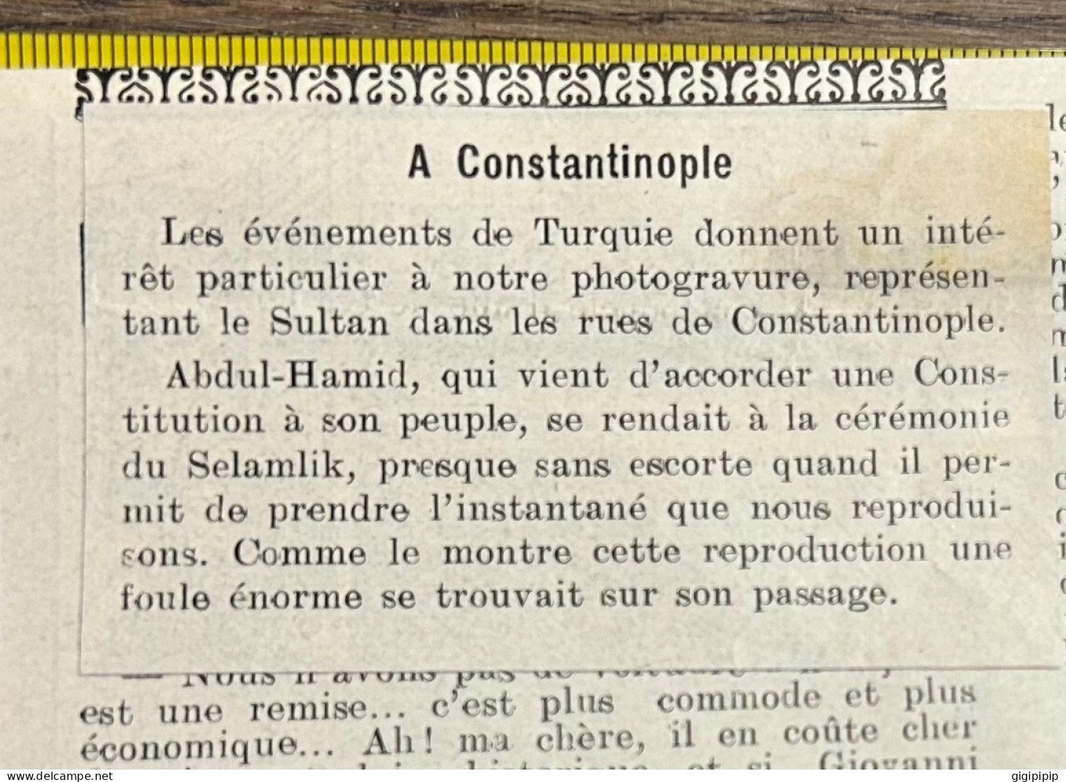 1908 PATI EVÉNEMENTS DE TURQUIE. - A Constantinople: Le Sultan Se Rendant à La Cérémonie Du Selamlik. - Verzamelingen