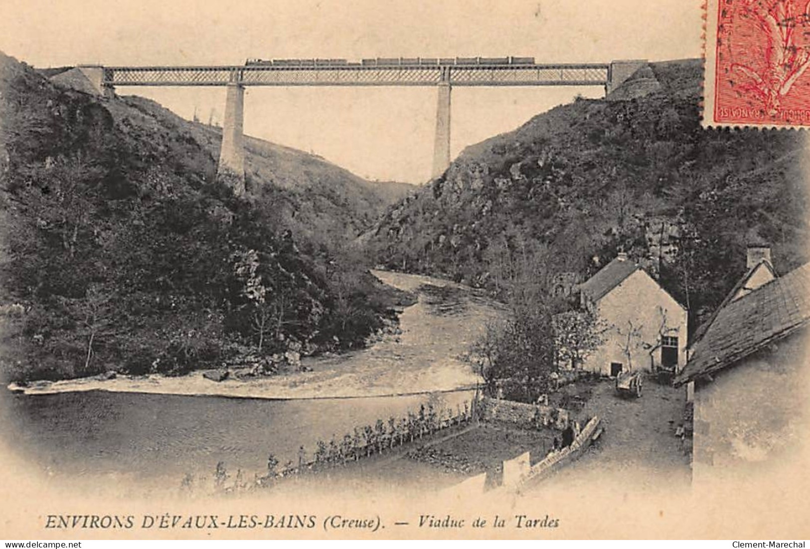 Environs D'EVAUX-les-BAINS : Viaduc De La Tardes - Tres Bon Etat - Other & Unclassified
