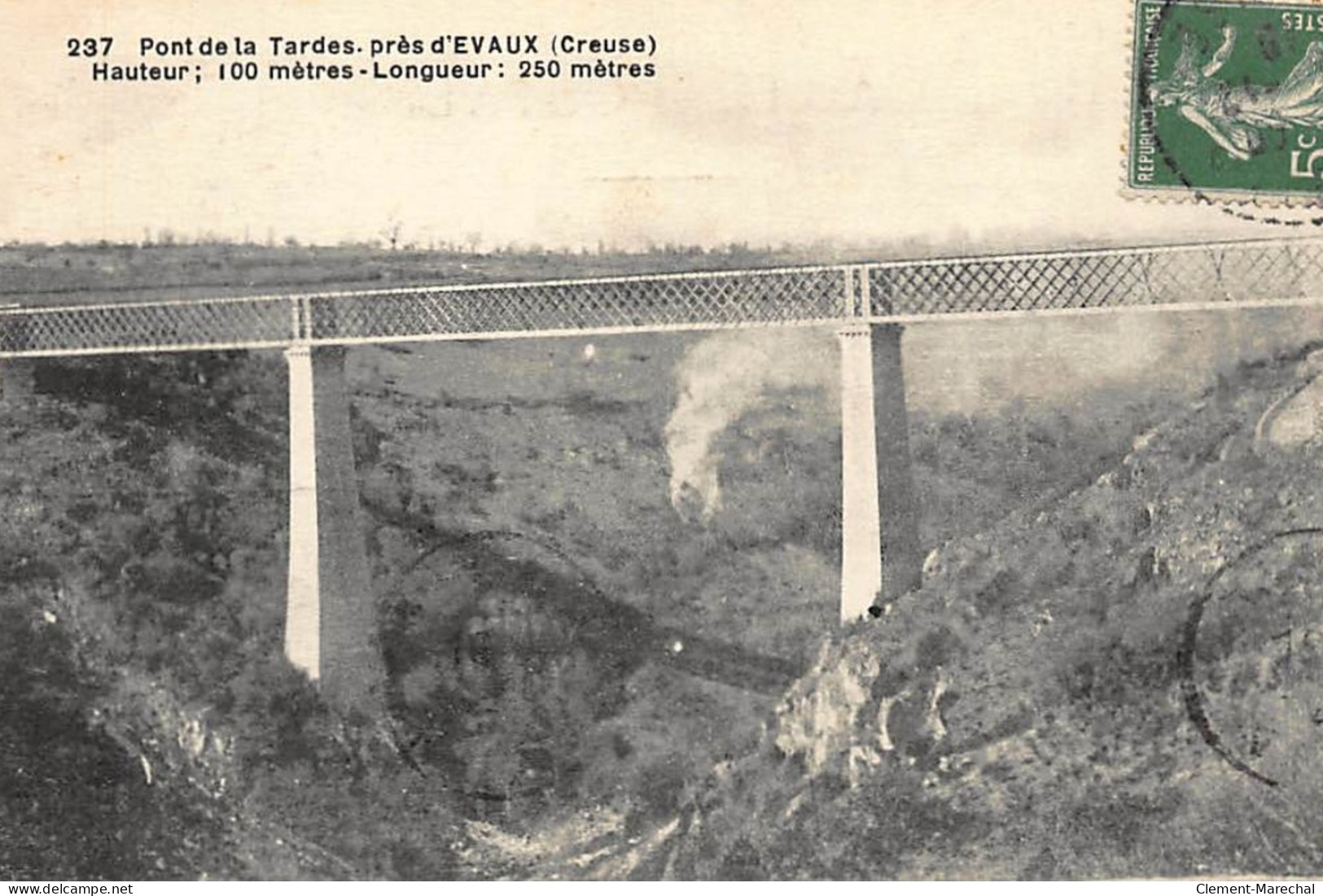 Pres EVAUX : Pont De La Tardes, Hauteur 100 Metres, Longueur, 250metre - Tres Bon Etat - Other & Unclassified