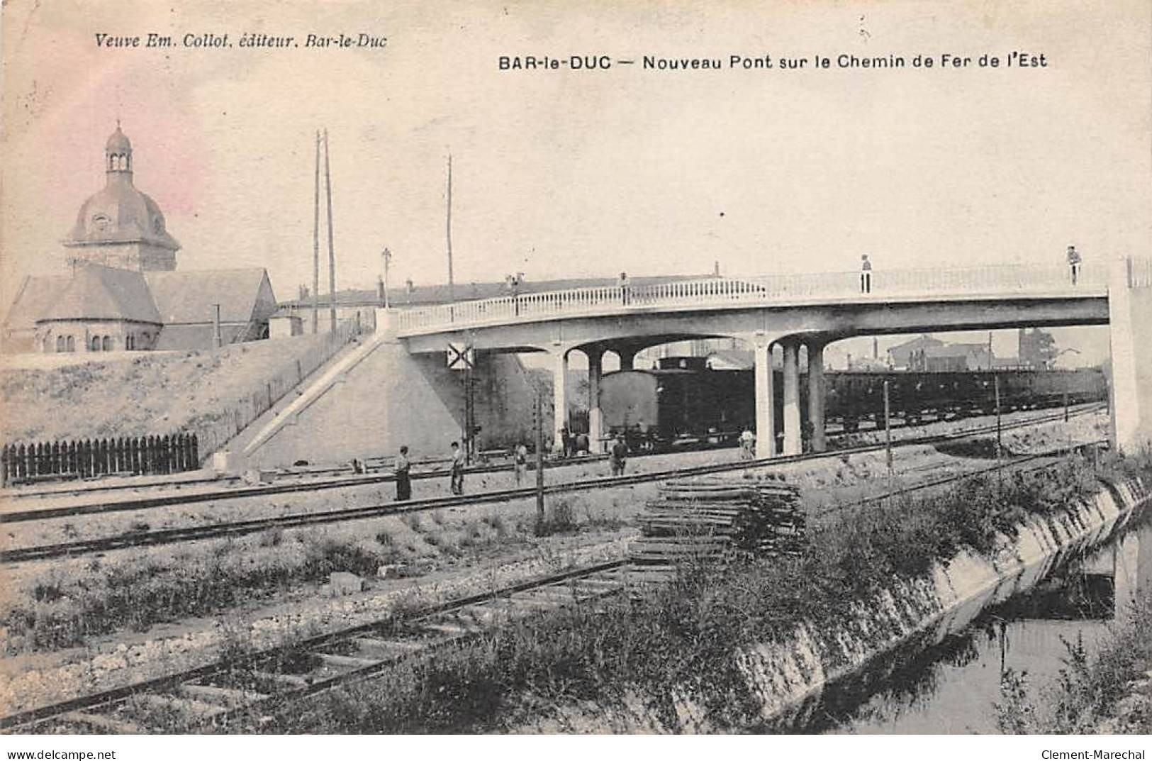 BAR LE DUC - Nouveau Pont Sur Le Chemin De Fer De L'Est - état - Bar Le Duc