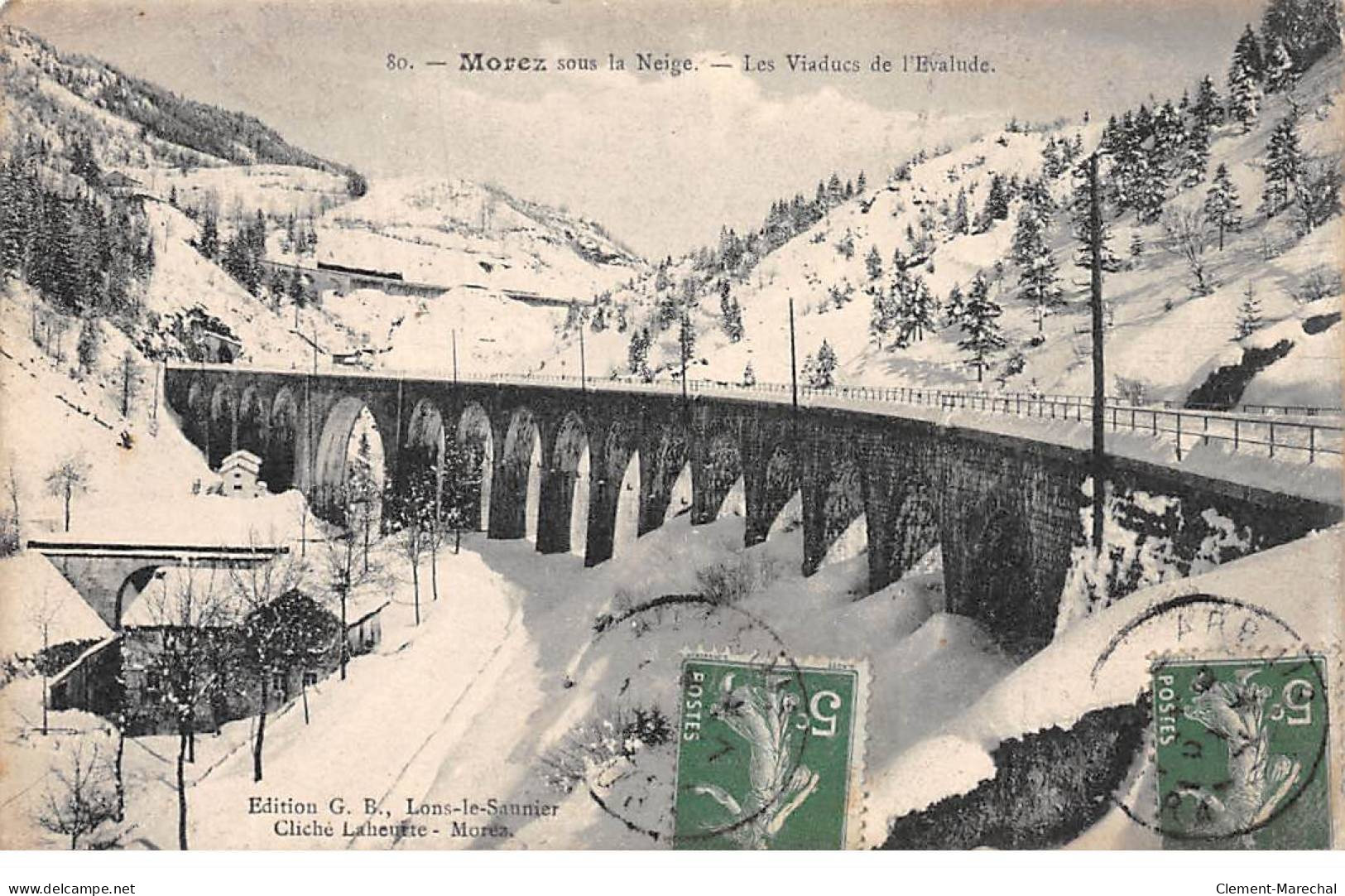 MOREZ Sous La Neige - Les Viaducs De L'Evalude - Très Bon état - Morez